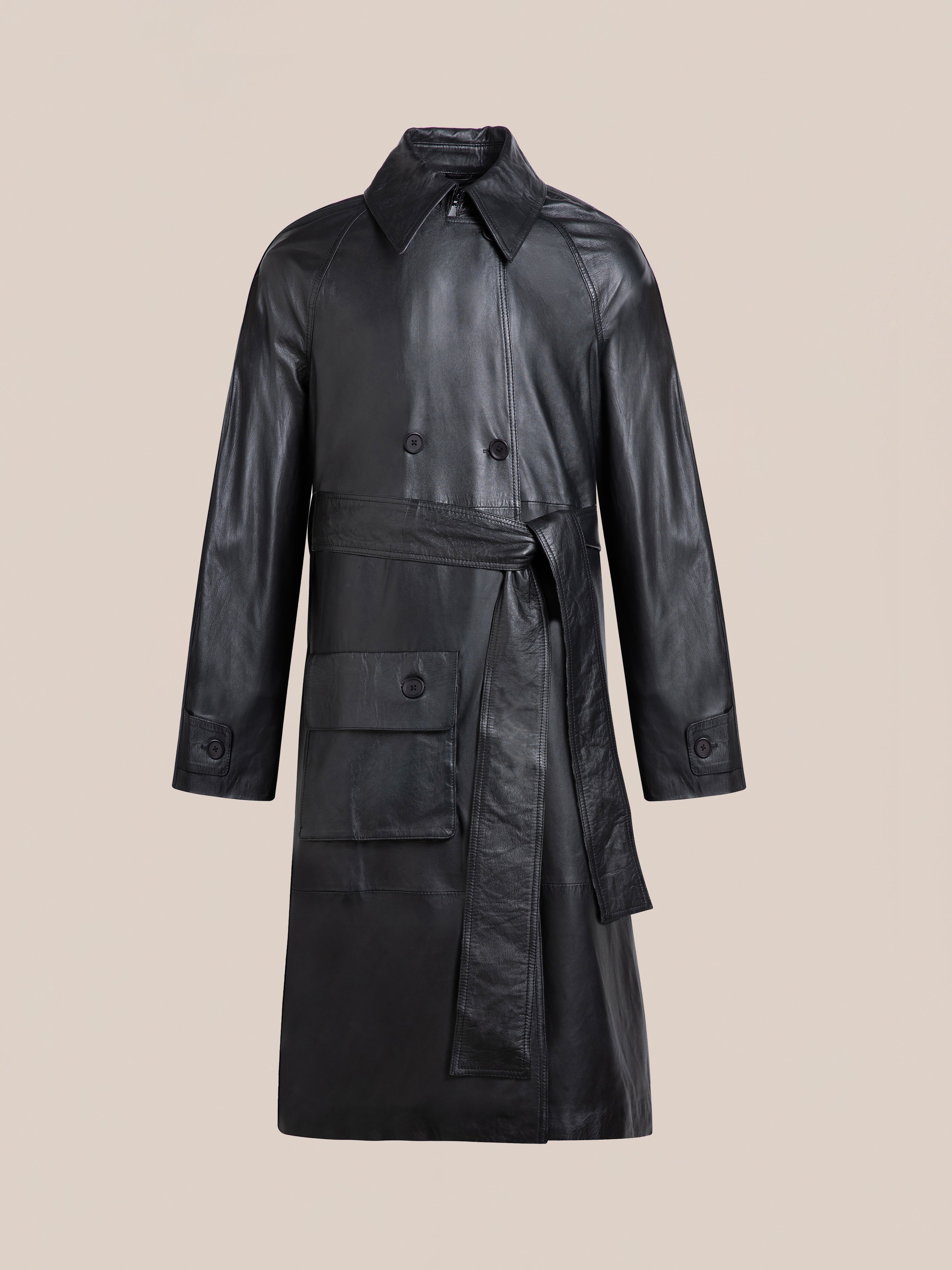 Leather Trench Coat