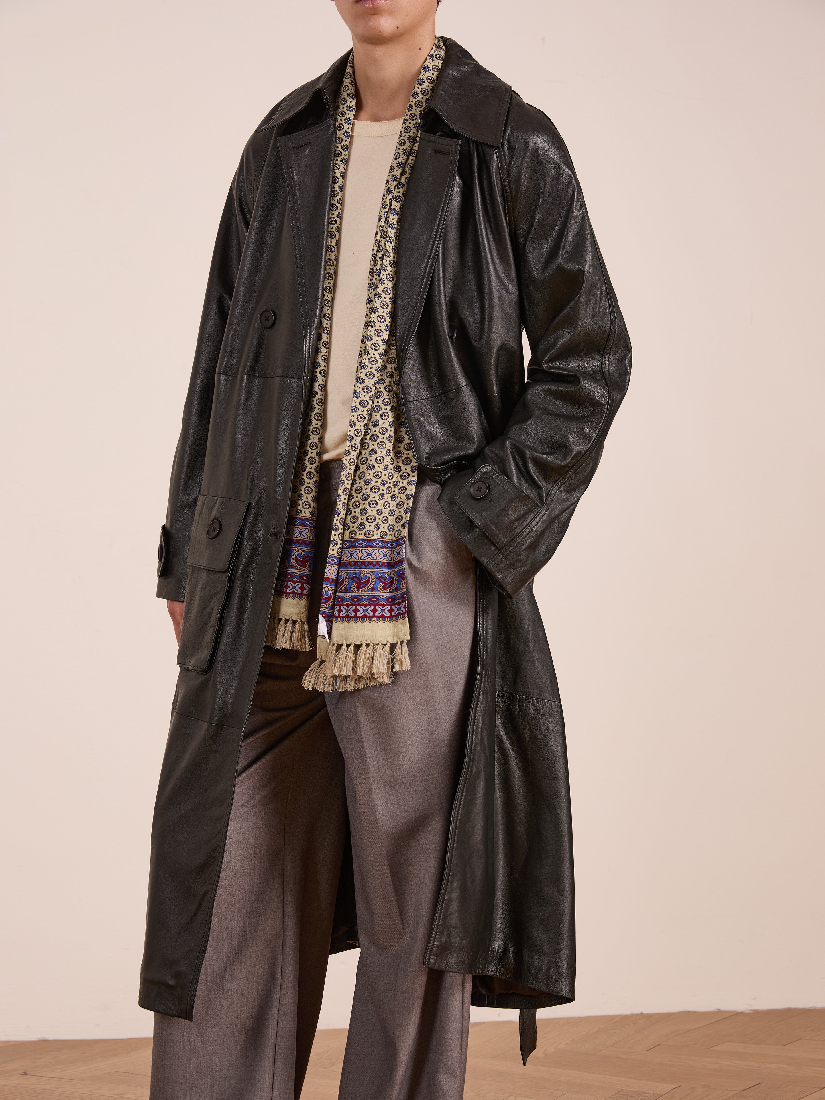 Leather Trench Coat