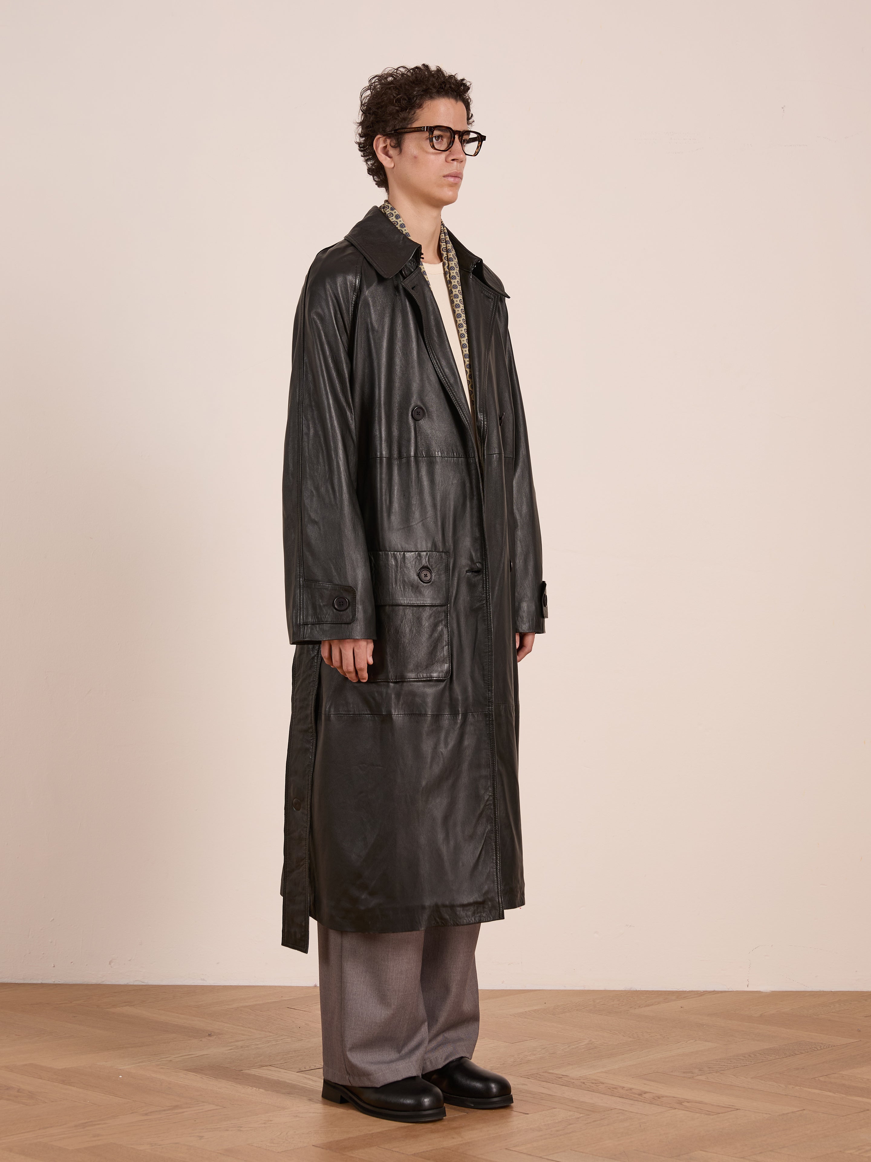 Leather Trench Coat