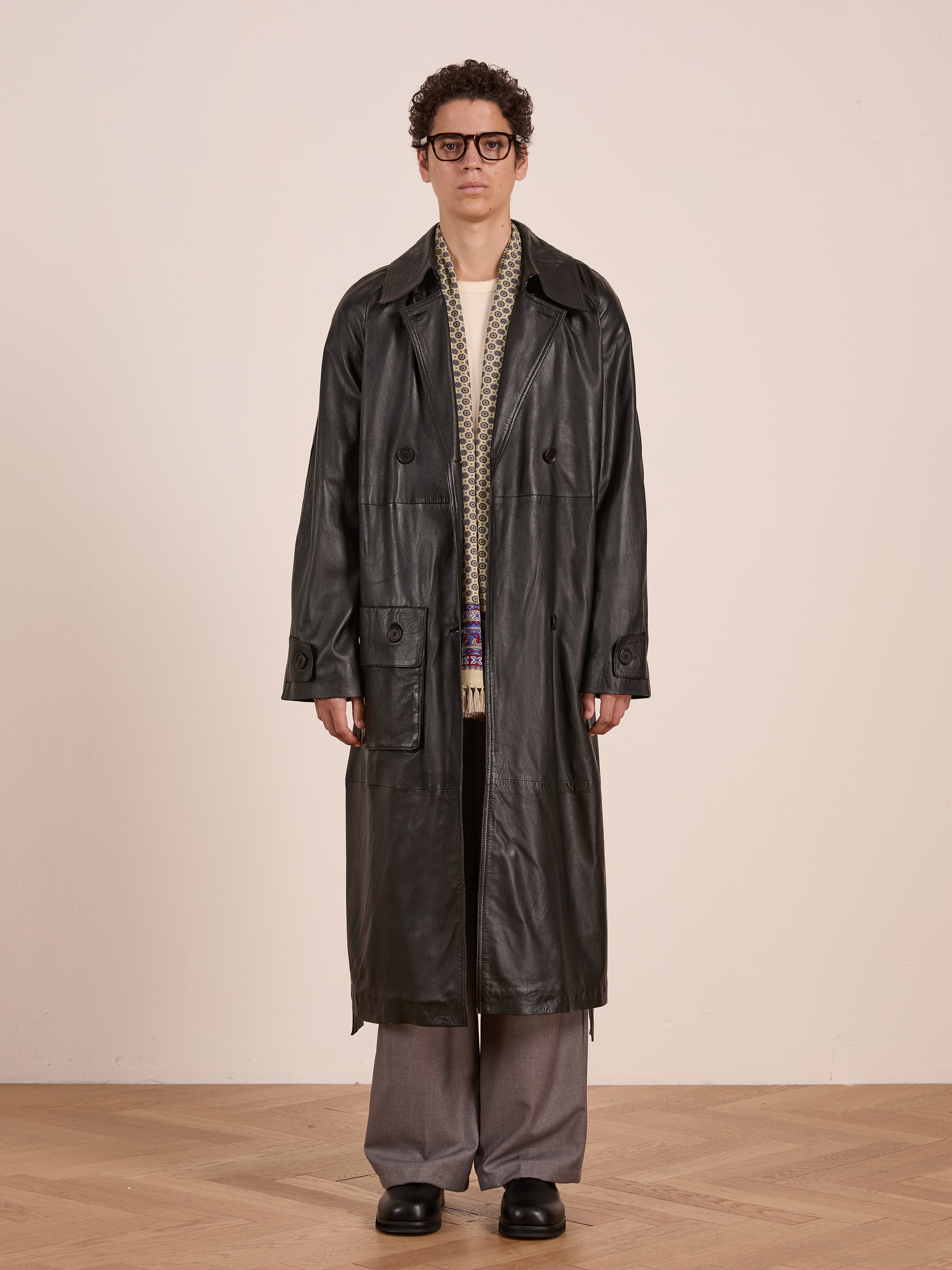 Leather Trench Coat