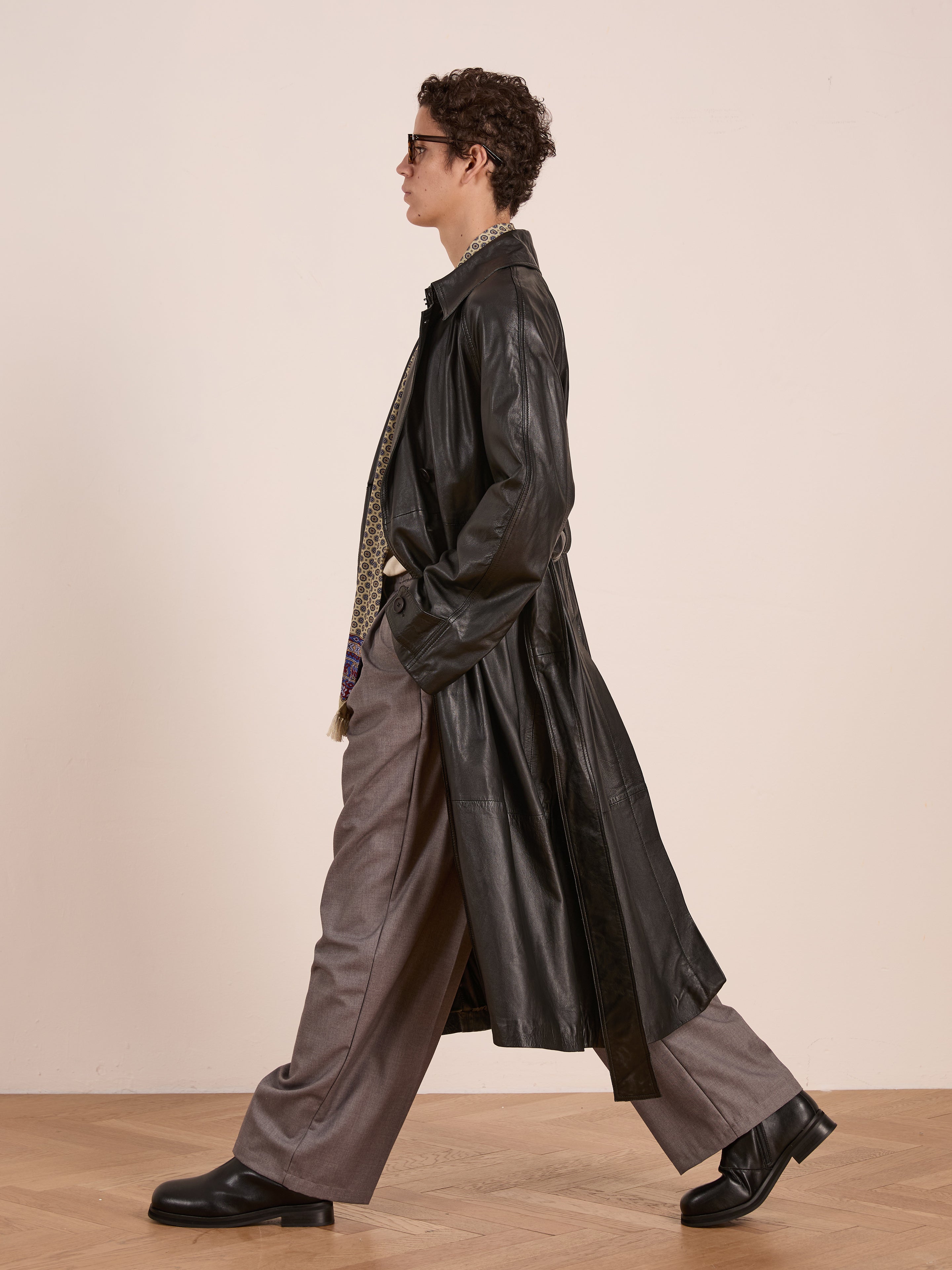Leather Trench Coat