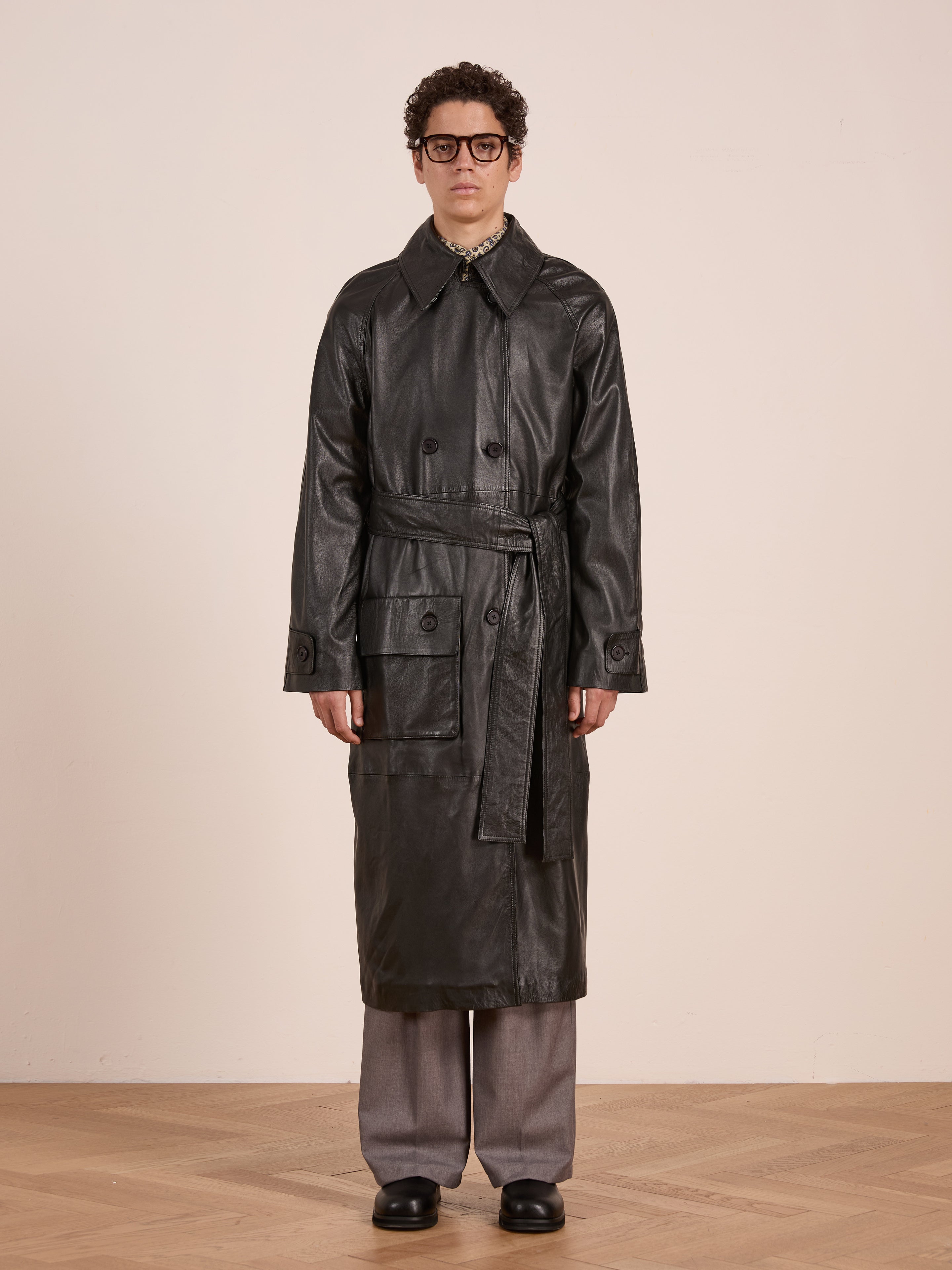 Leather Trench Coat