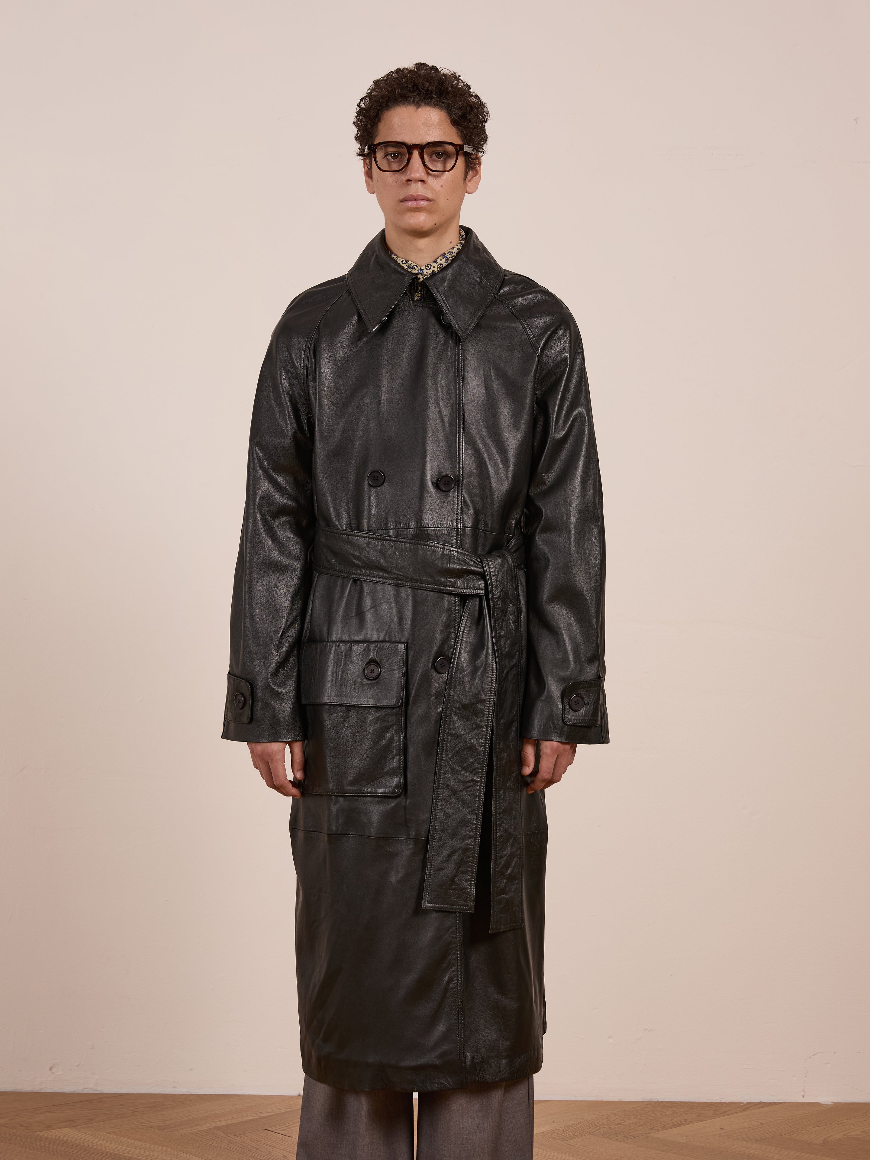 Leather Trench Coat