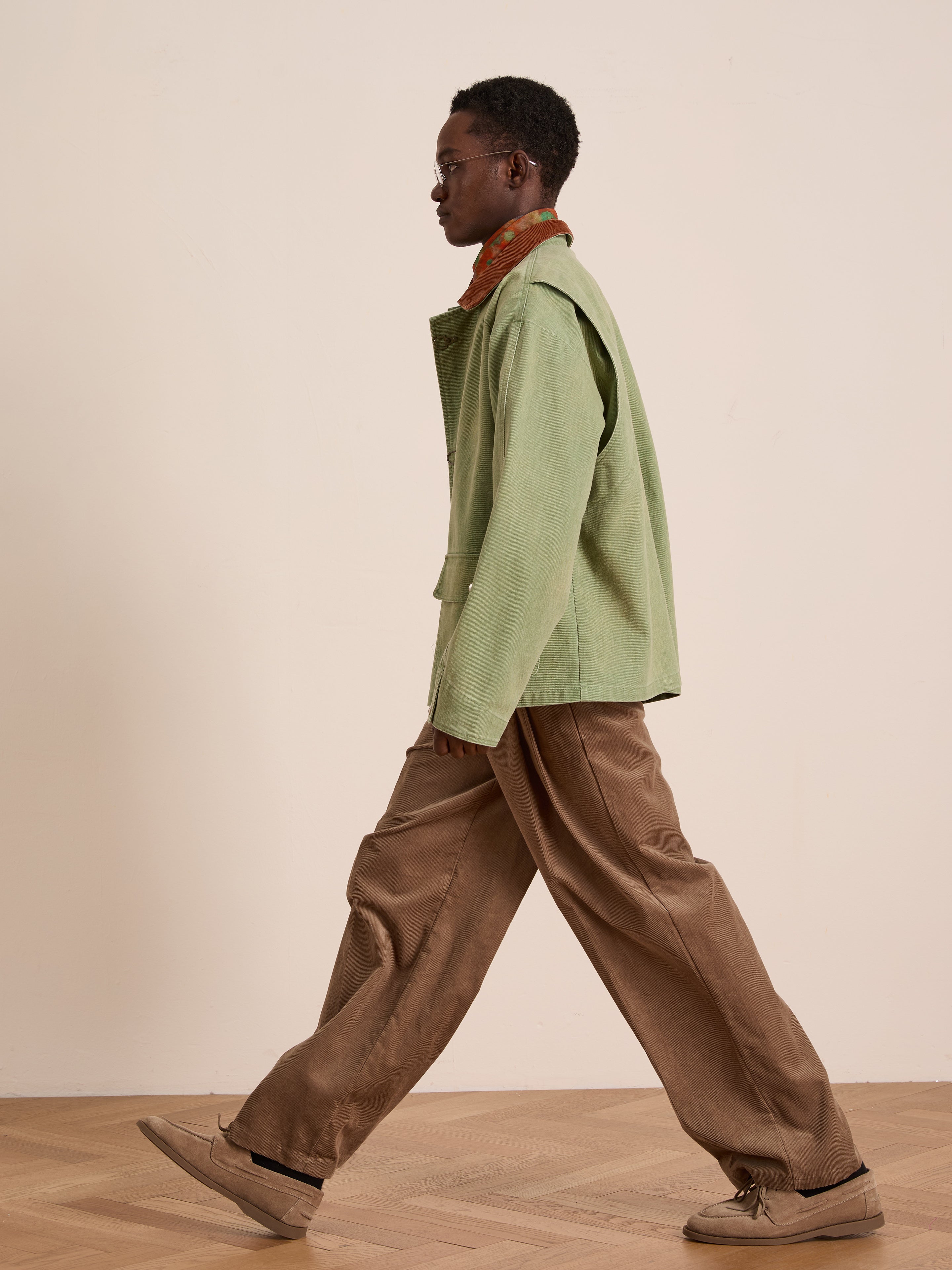 Washed Fireman Clasp Workshop Jacket