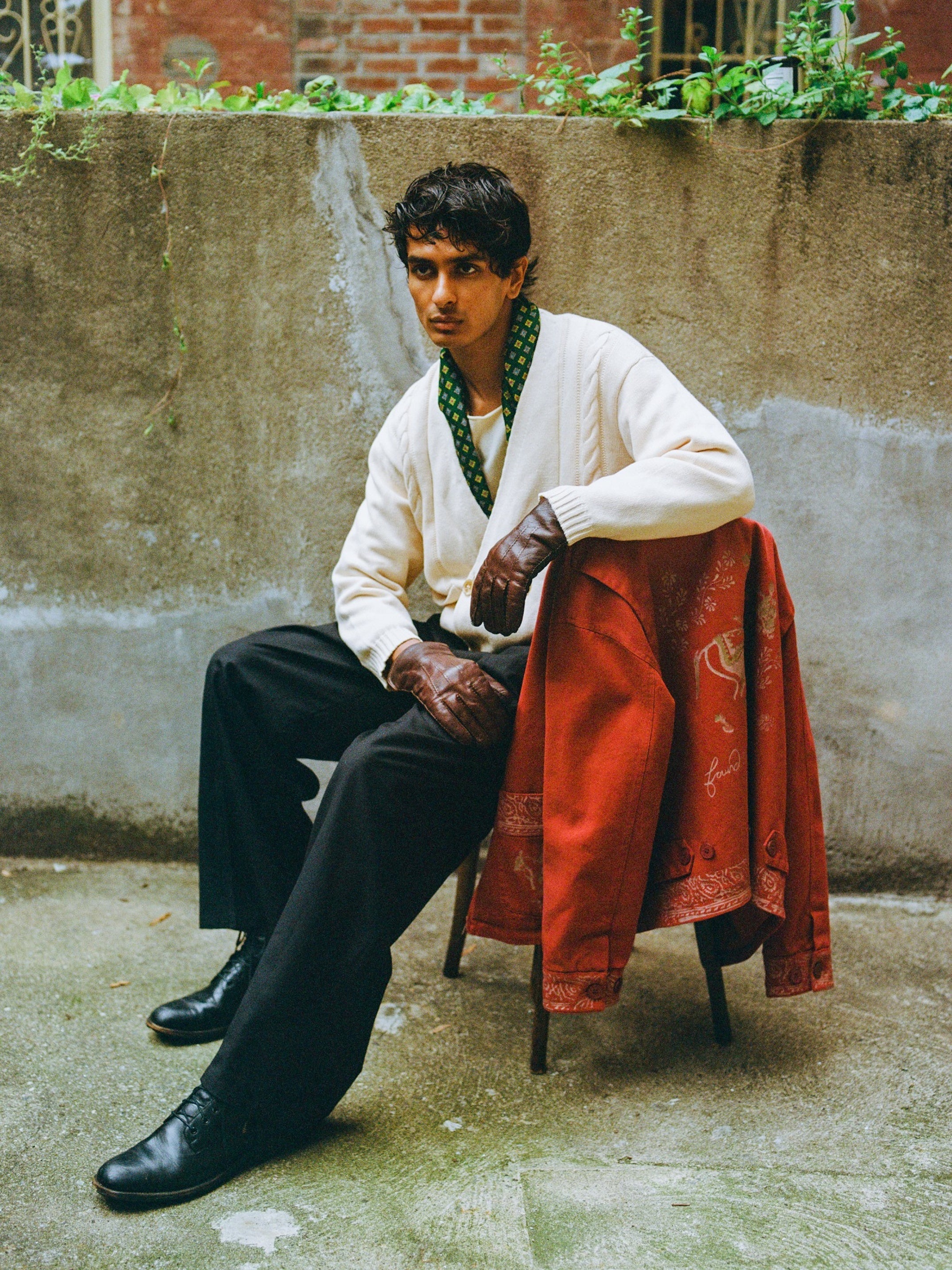 Double Breasted Knit Cardigan