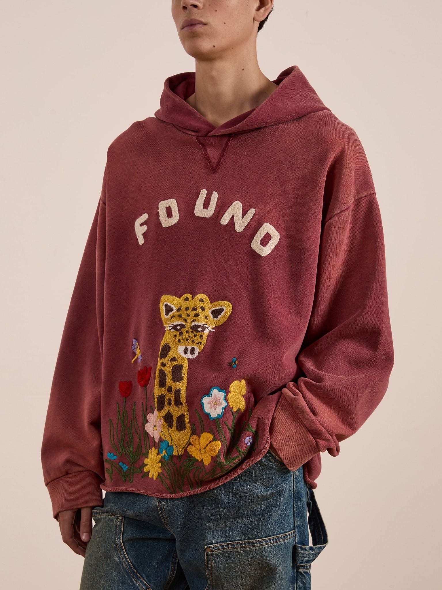 Embroidered Wildlife Hoodie