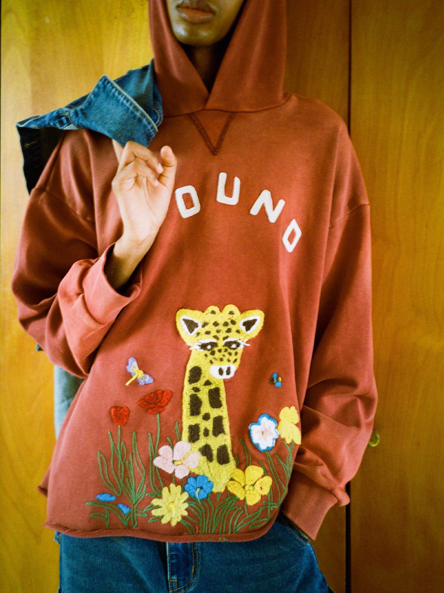 Embroidered Wildlife Hoodie