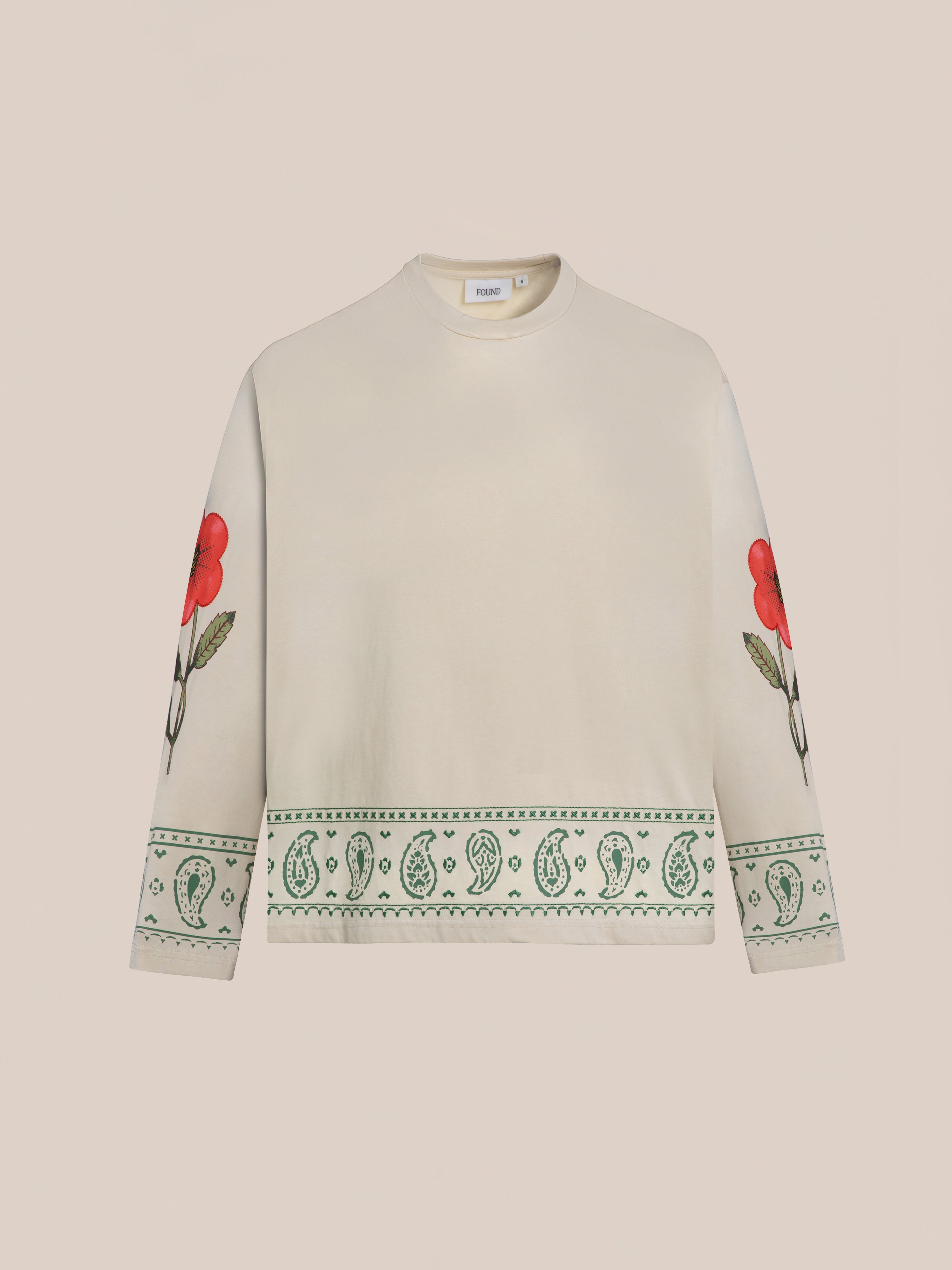 Garden Bloom Embroidered LS Tee