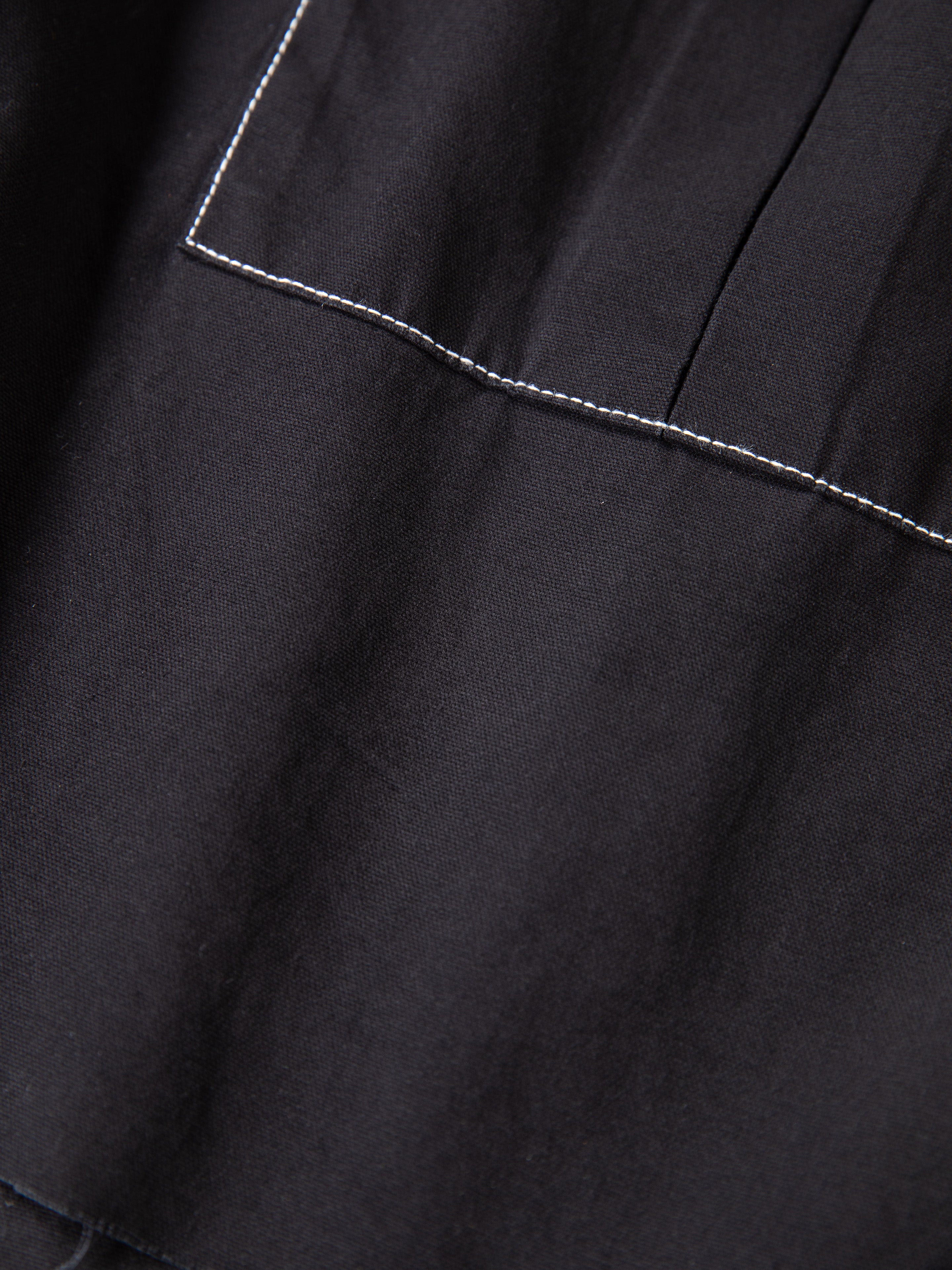 Lucca Black Contrast Pocket Trouser Shorts