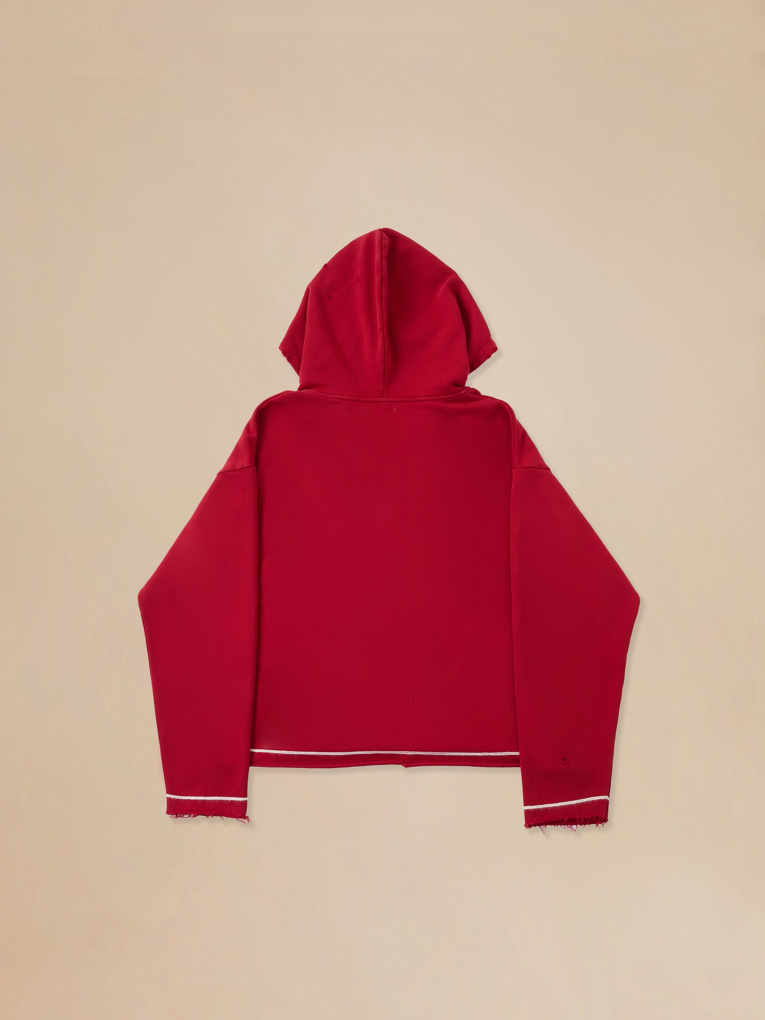 Phulkari Embroidered Hoodie in red - gallery image 3 by Found.
