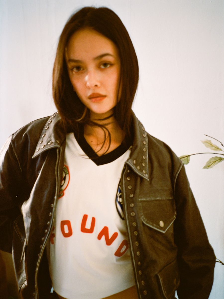 Studded Leather Pocket Jacket