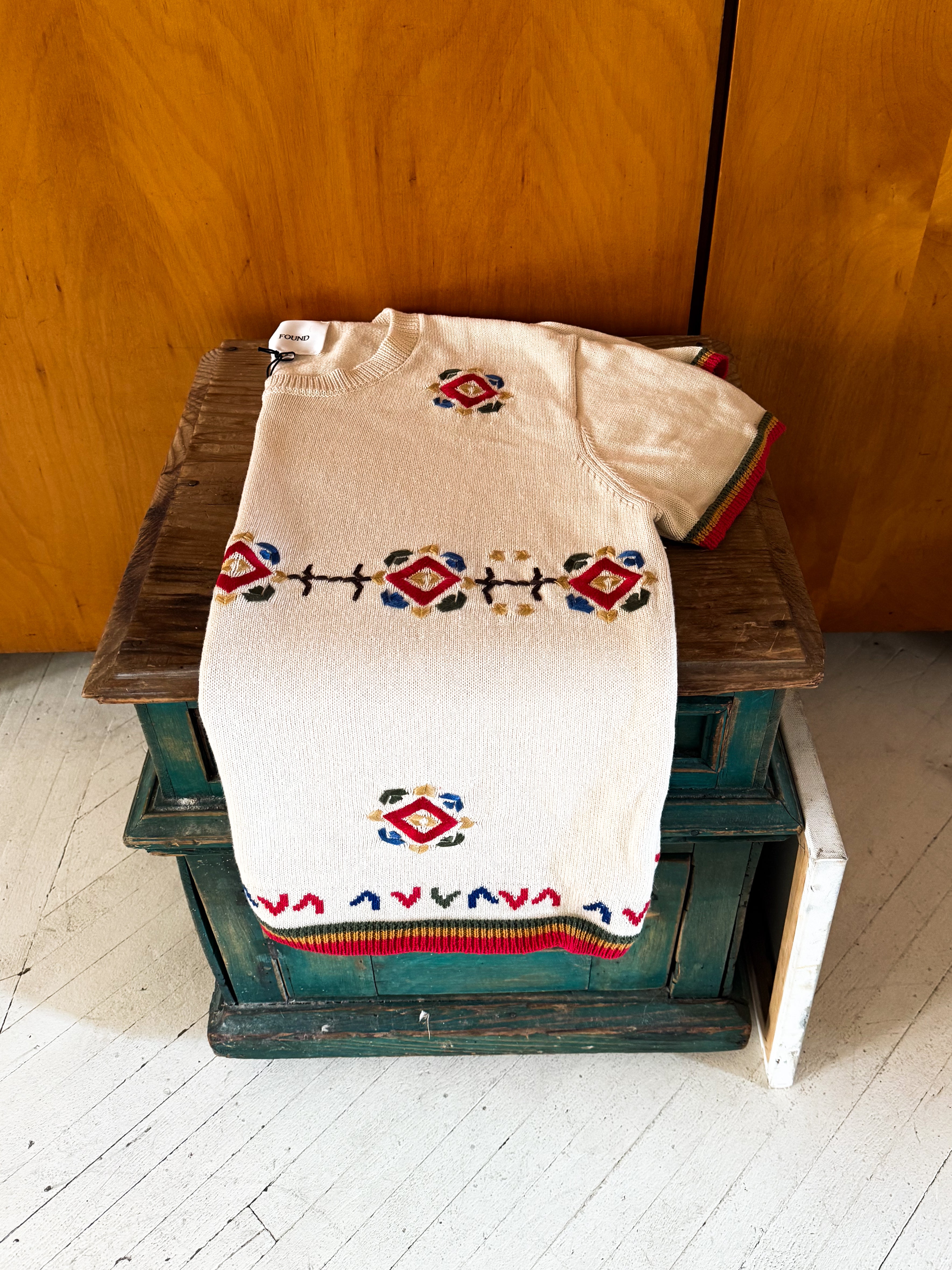 Knit Flower Petal Tee