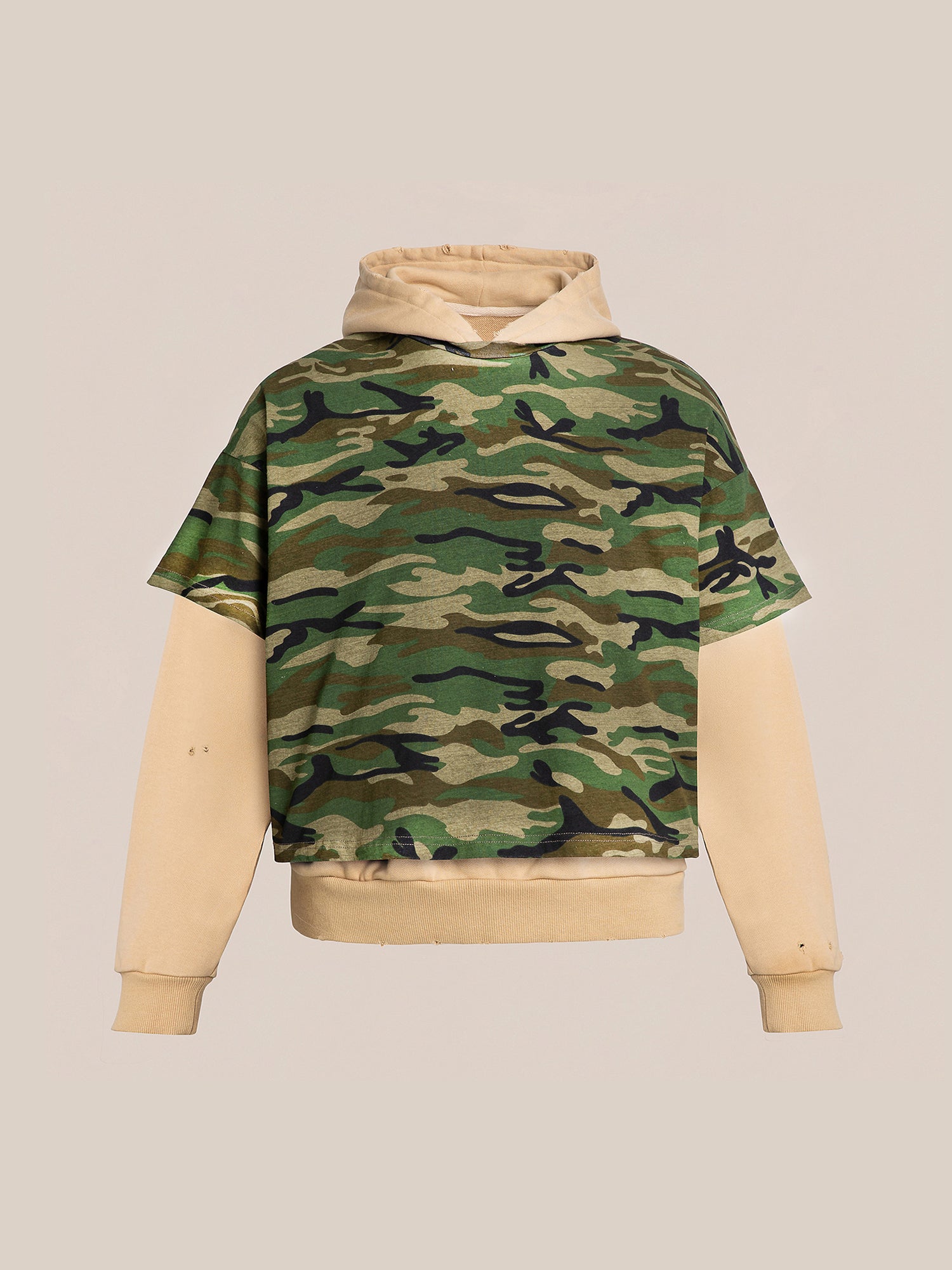 Off white reconstructed camouflage sweatshirt best sale