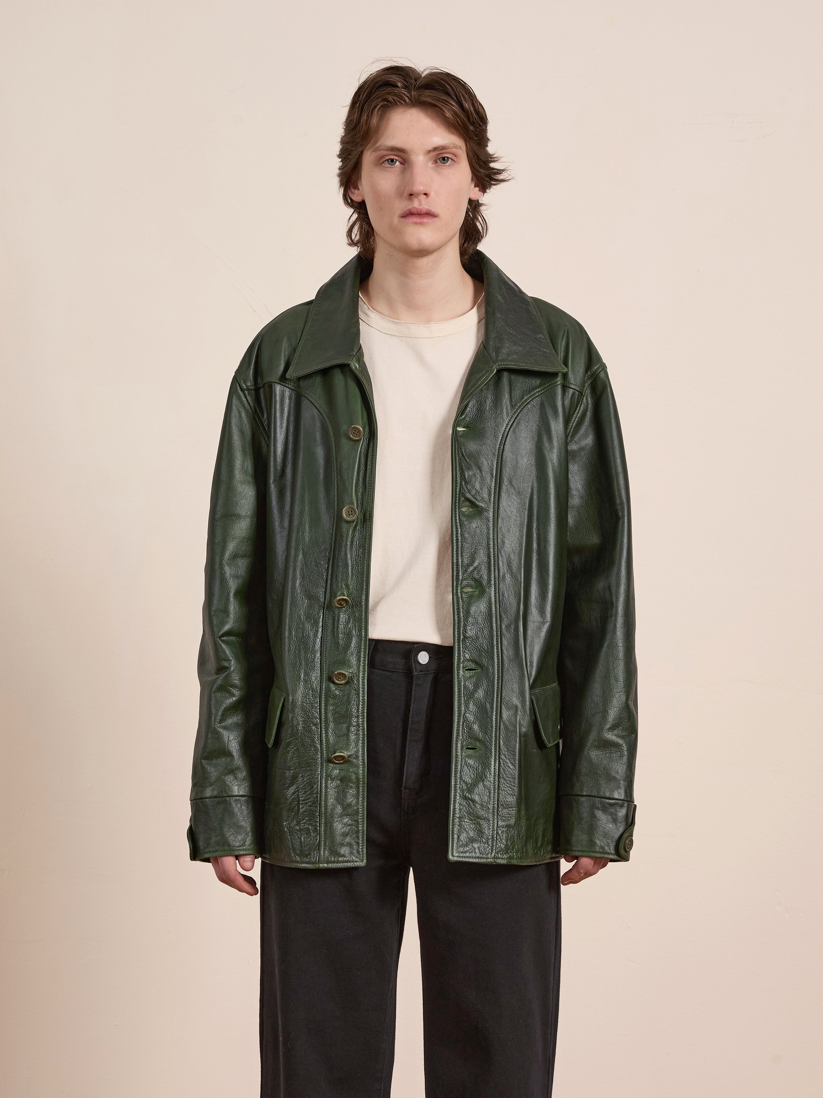 Emerald Leather Jacket