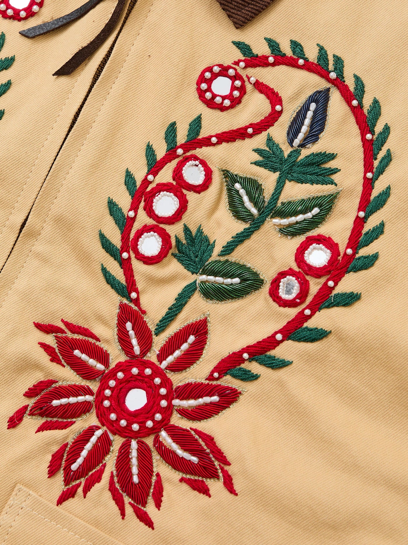 Paisley Motif Hand Embroidered Work Jacket