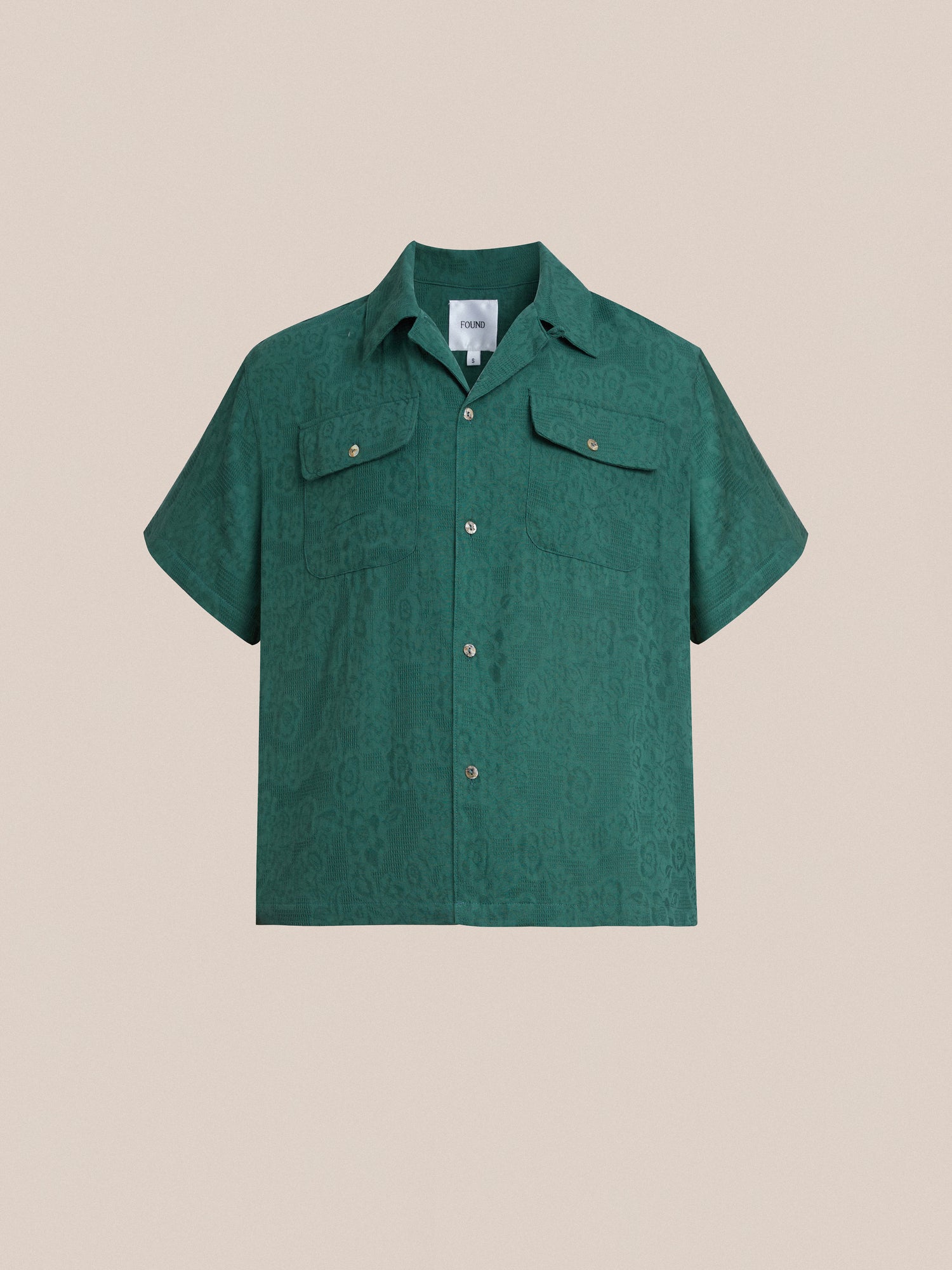 The Found Mount Camp Shirt in green.