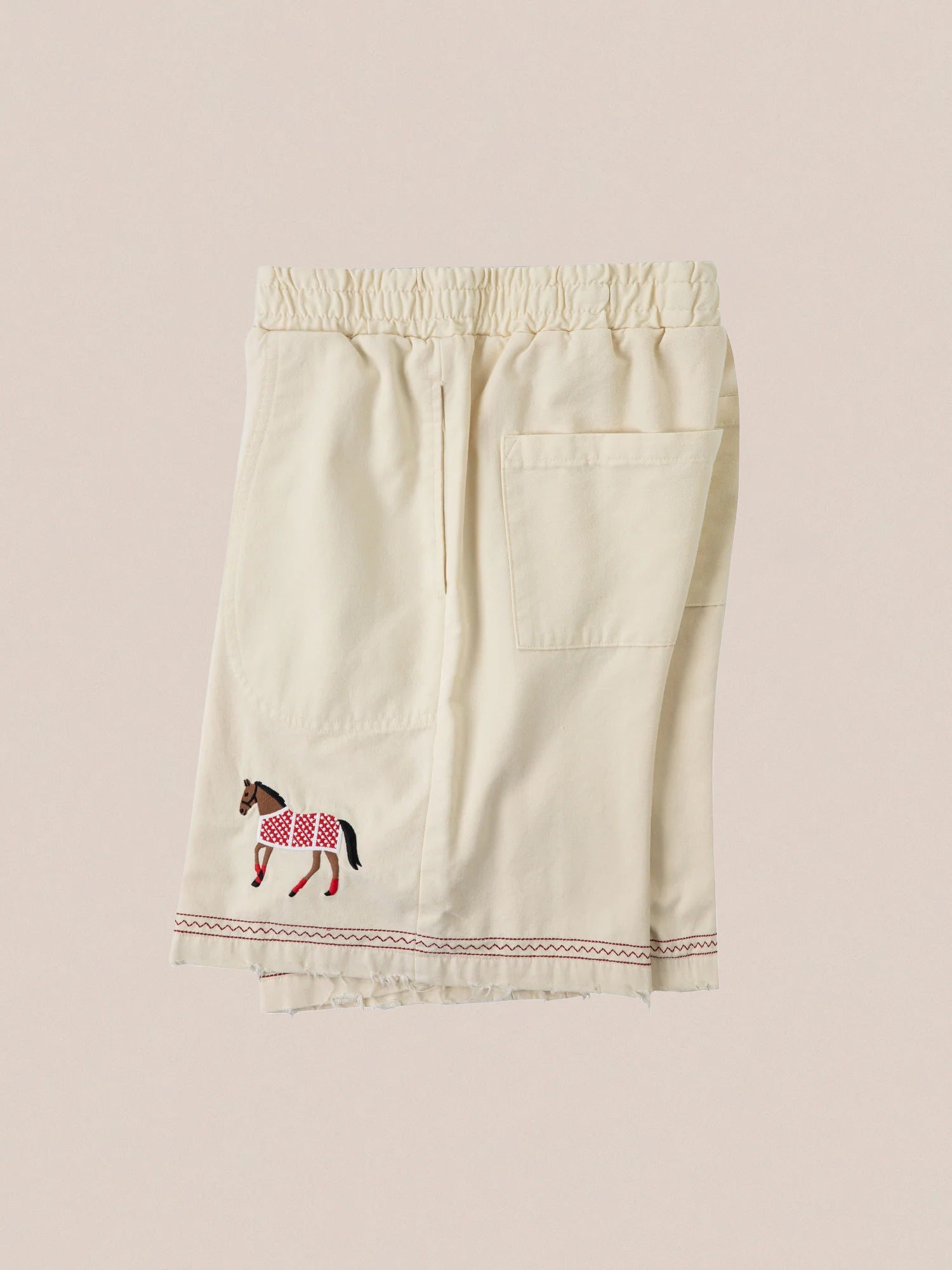 Embroidered Horse Shorts