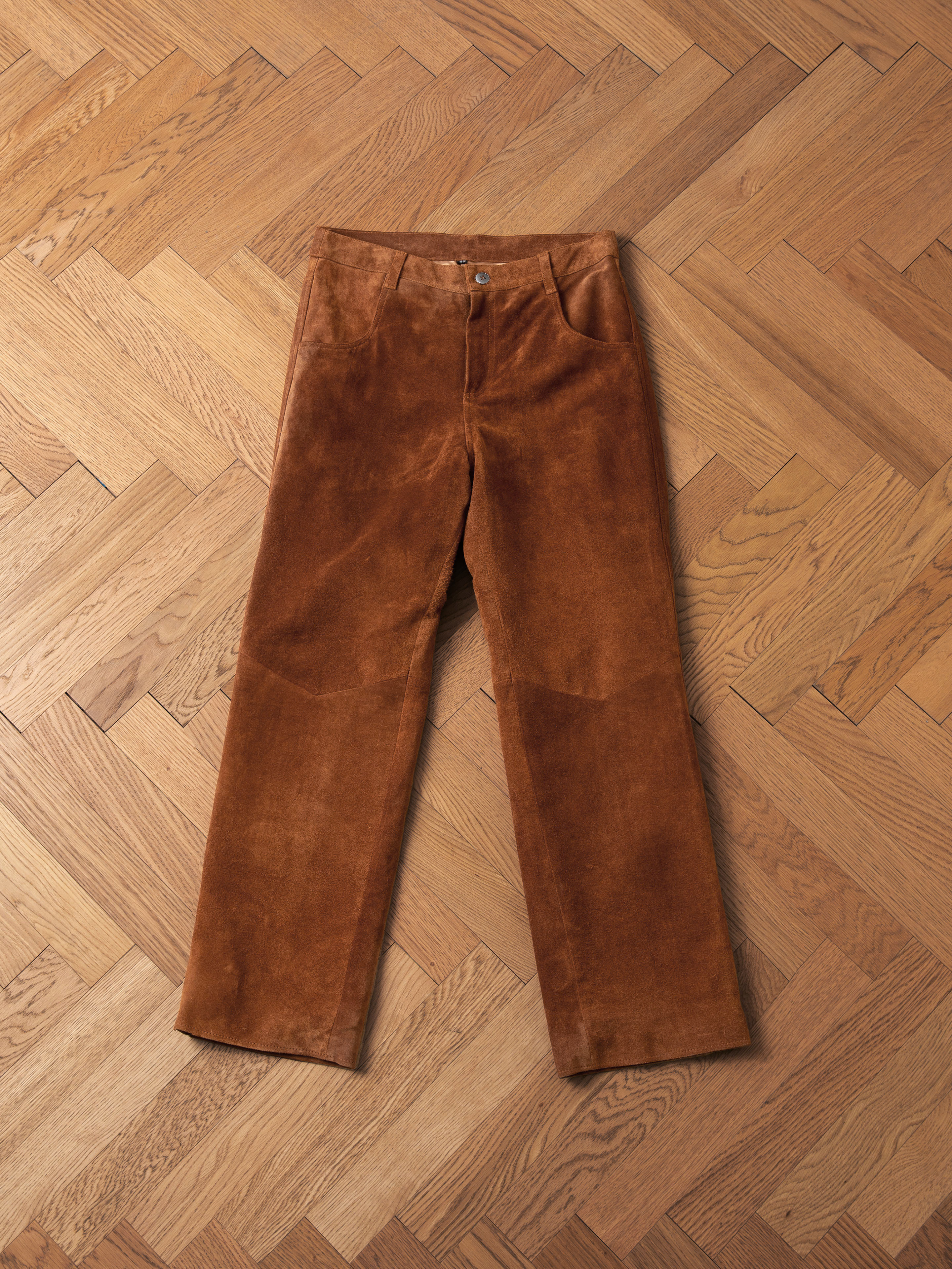 Suede Moto Pants