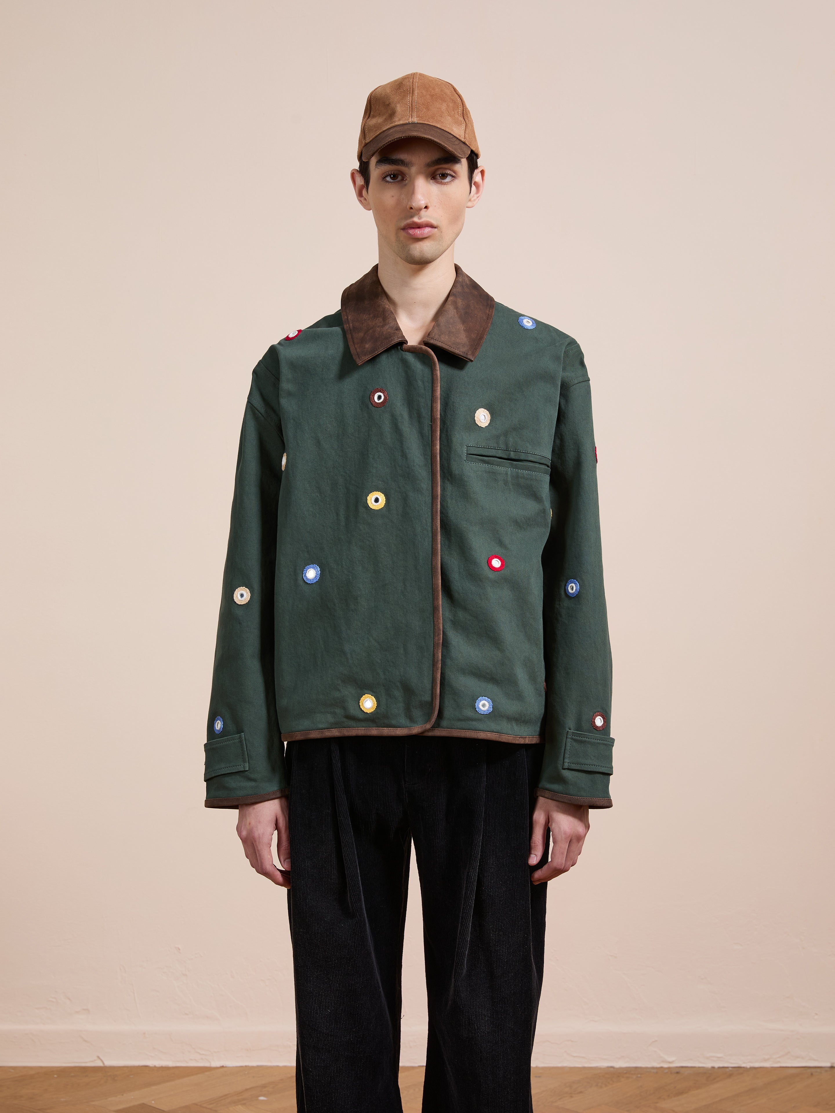 Hand Embroidered Mirror Abhala Jacket