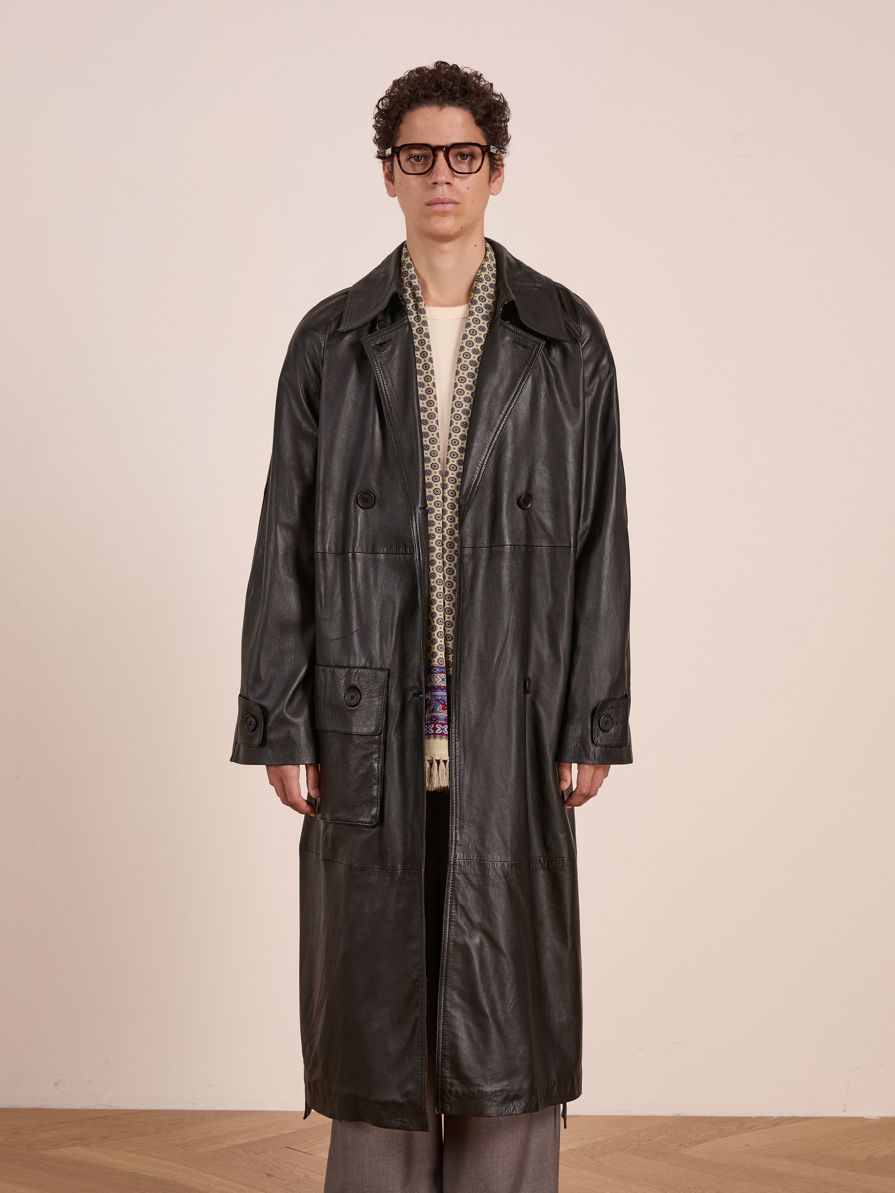 Leather Trench Coat