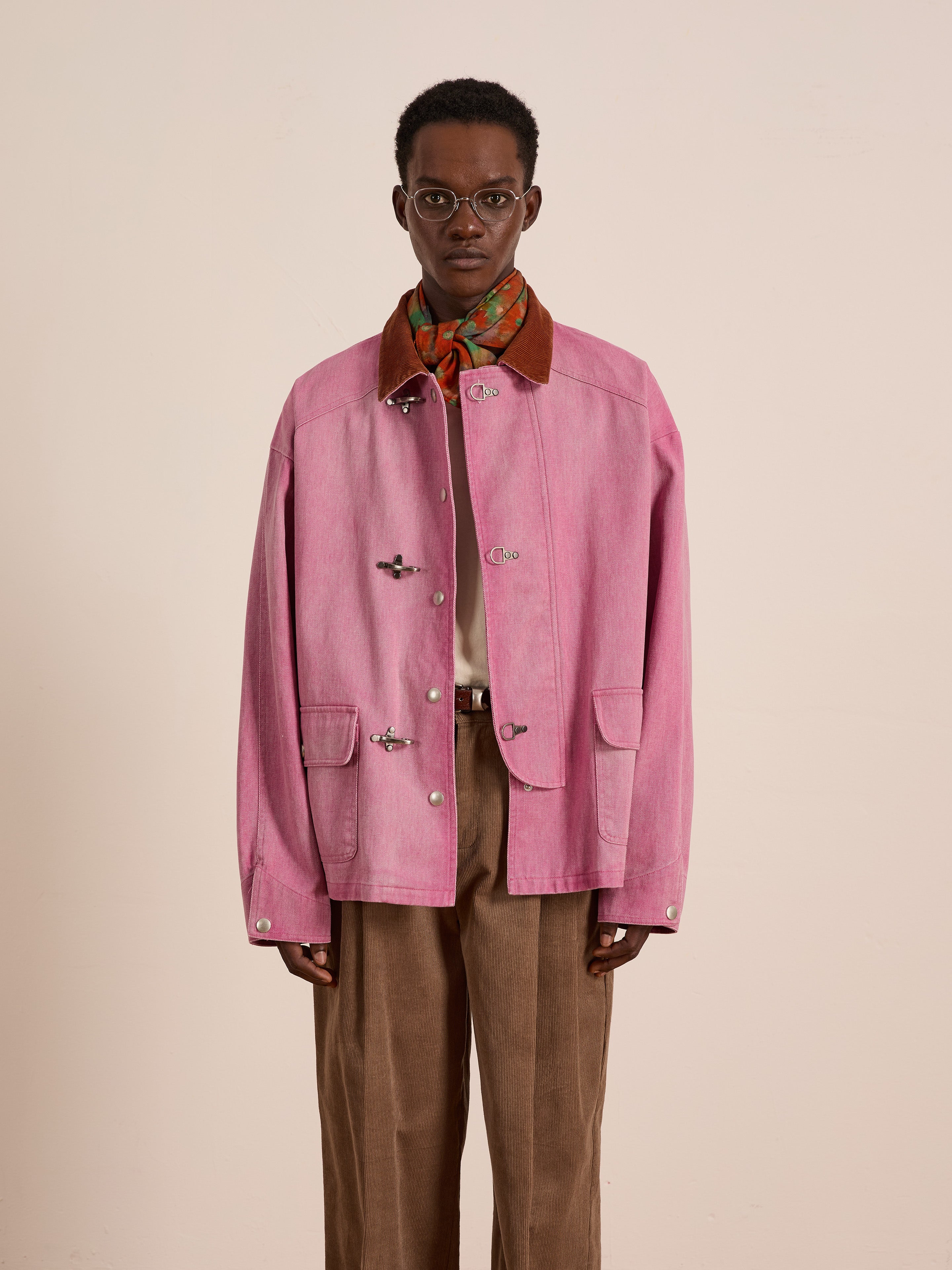 Washed Fireman Clasp Workshop Jacket