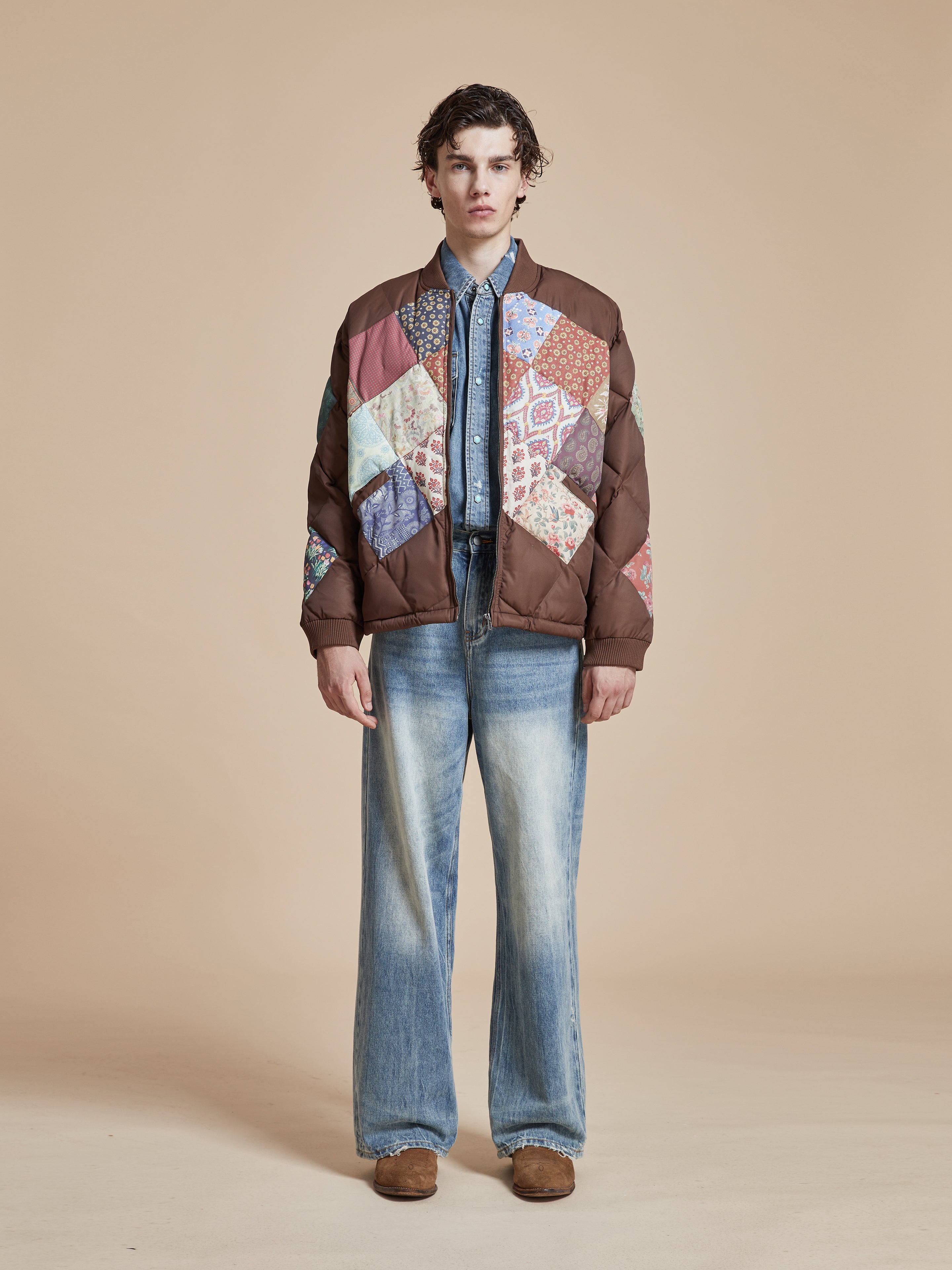 Diamond Quilt Patchwork Jacket