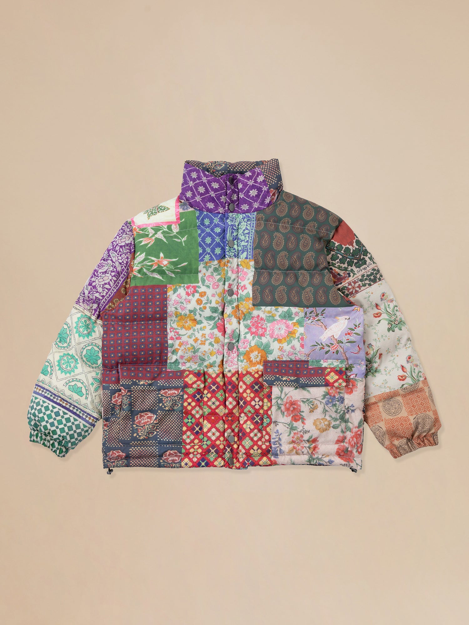 Gardenia Tapestry Puffer Jacket - women | pre-order item by Found.