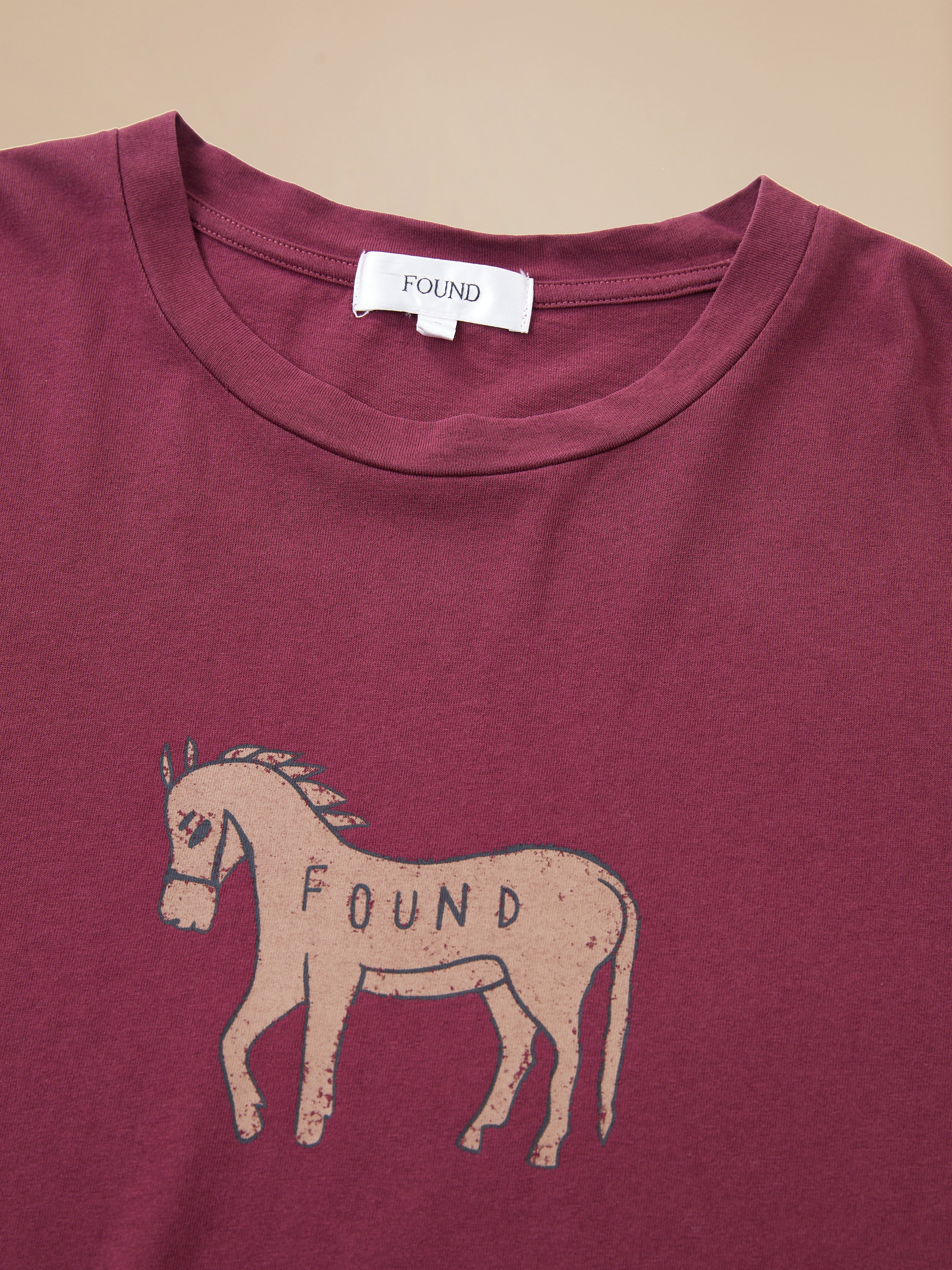 A Found Horse Embellishment Tee.