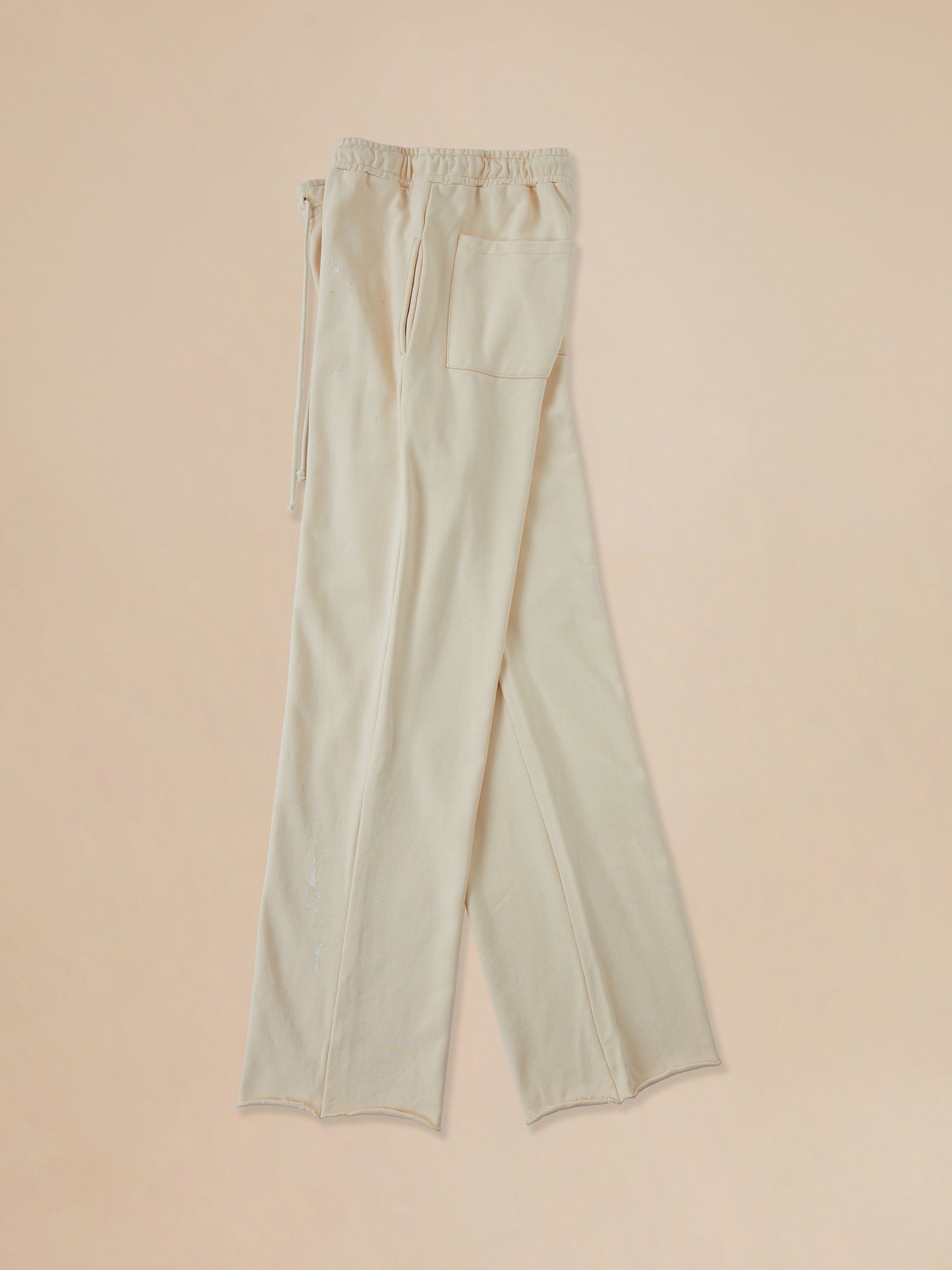 Found Sandshell Lounge Pants on a beige background with a worn-in look.