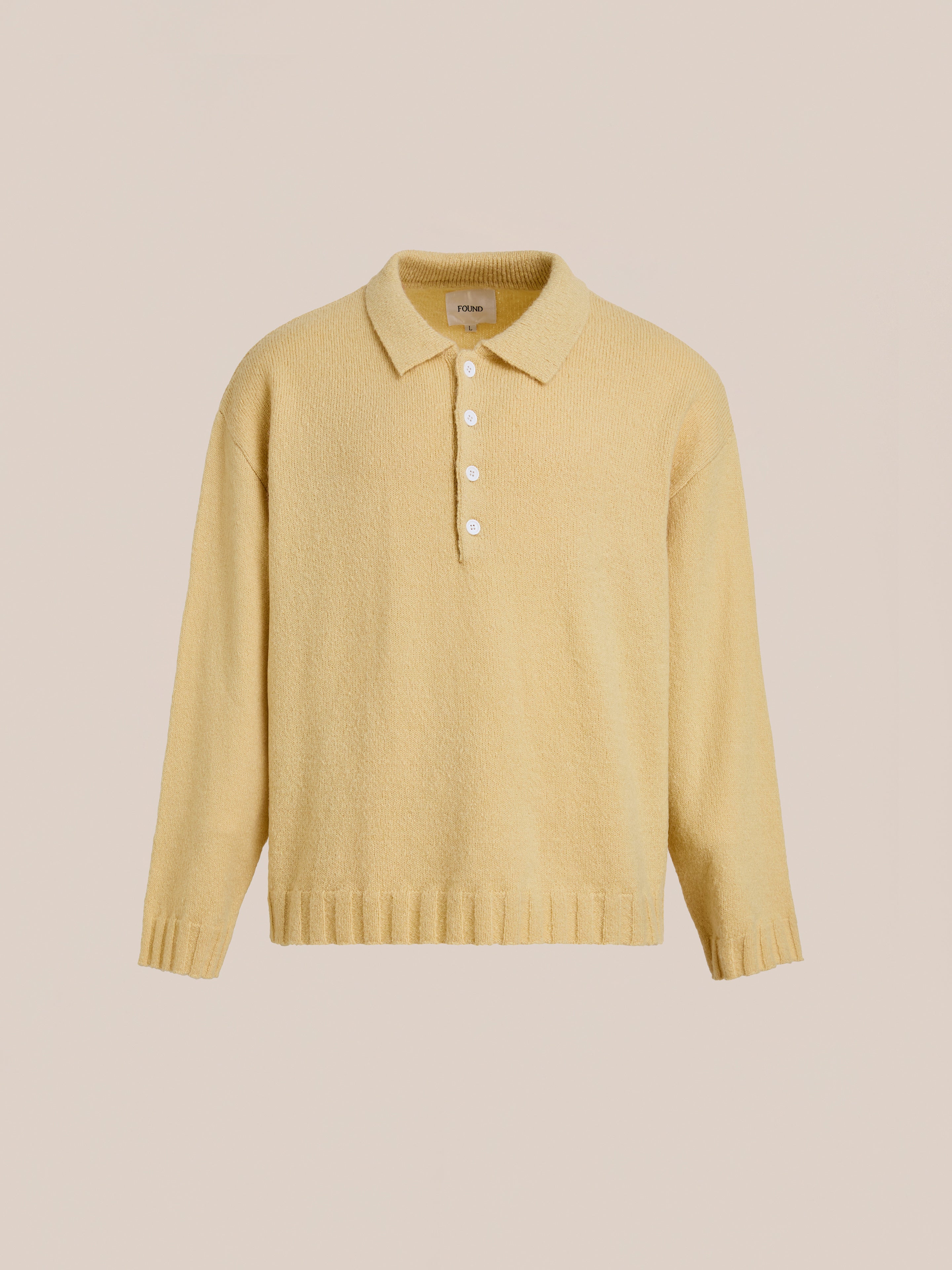 Knit LS Polo Sweater