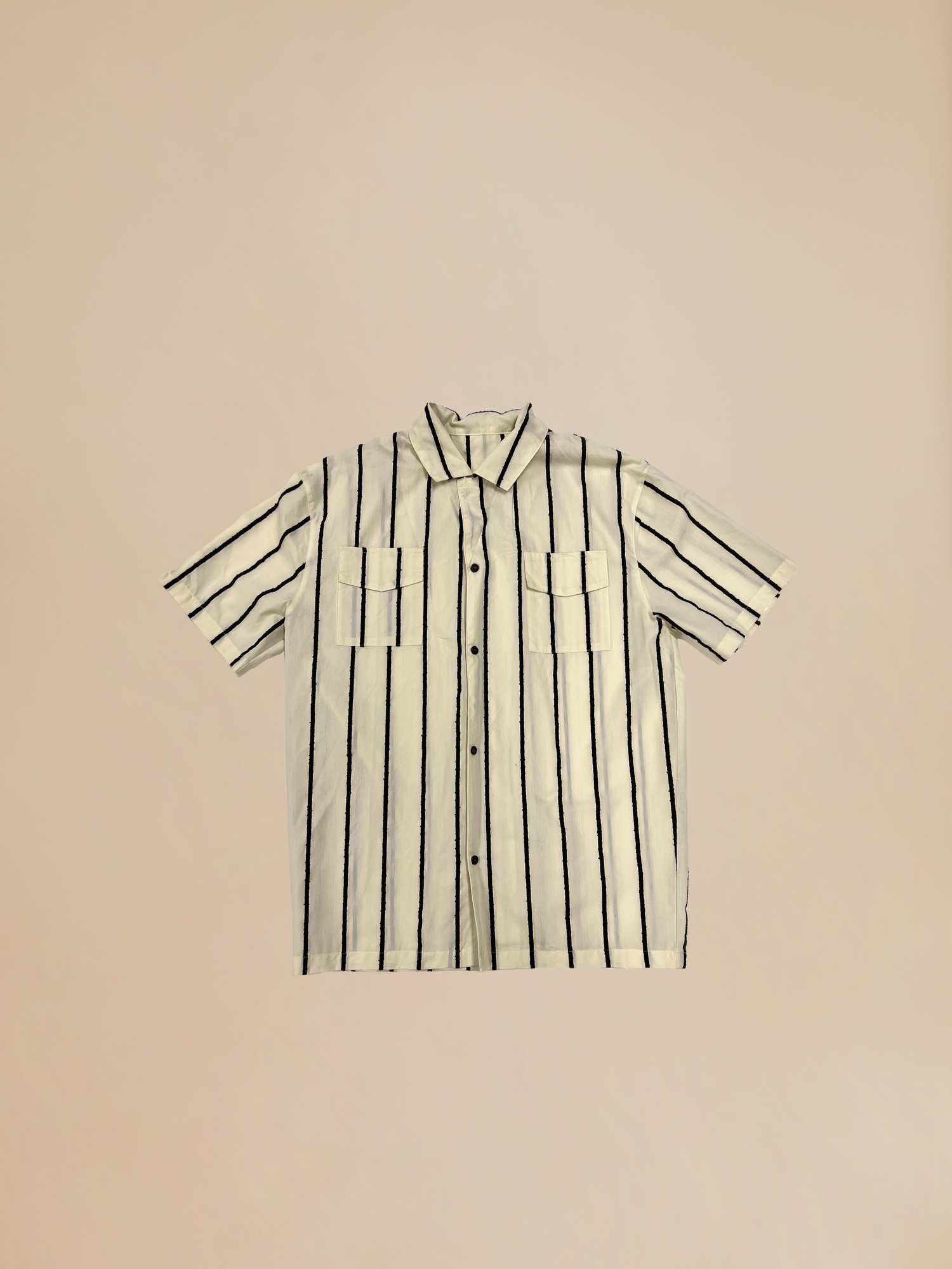 Sample 58 (Striped Cream Camp Shirt)