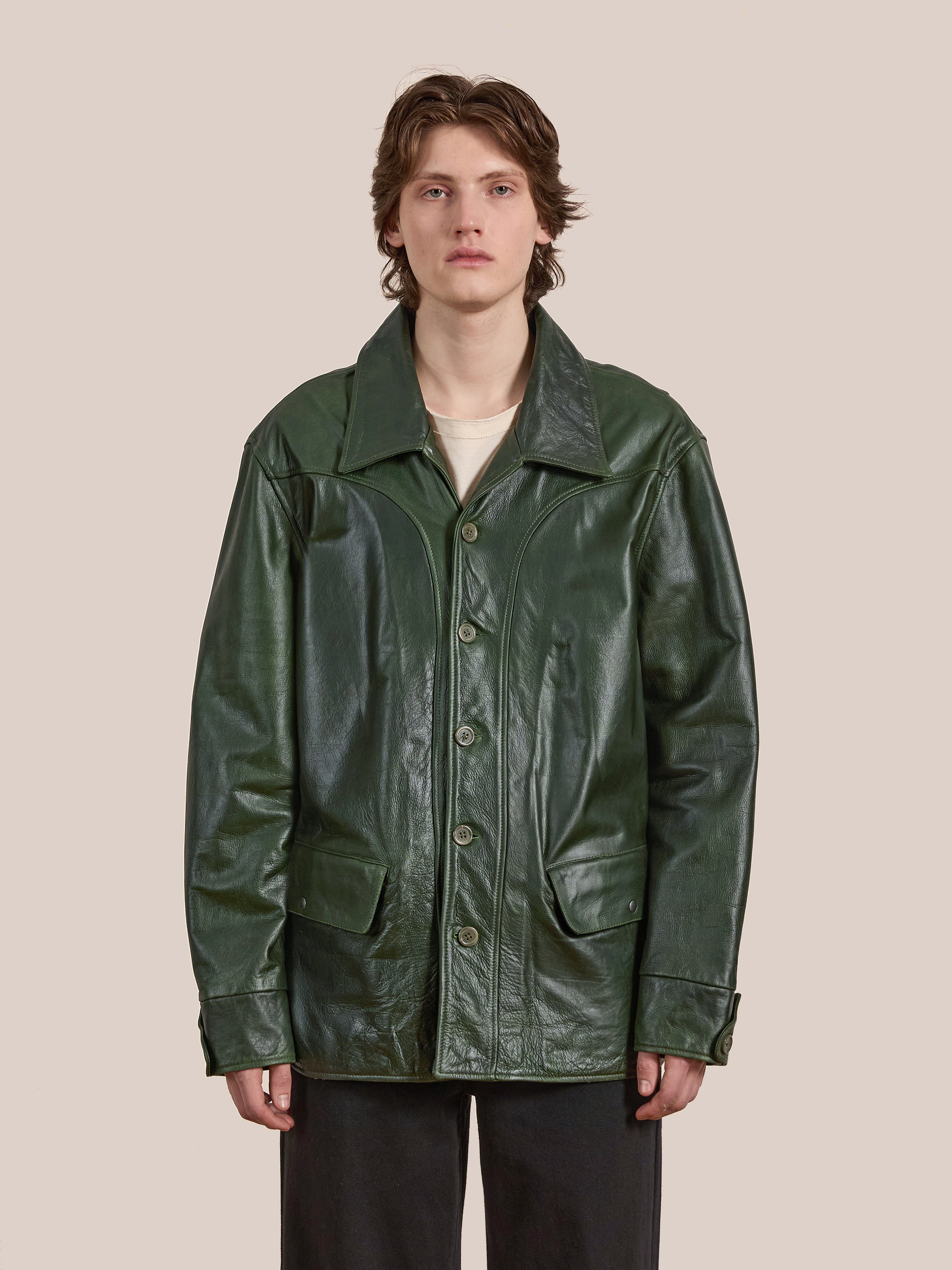 Emerald Leather Jacket