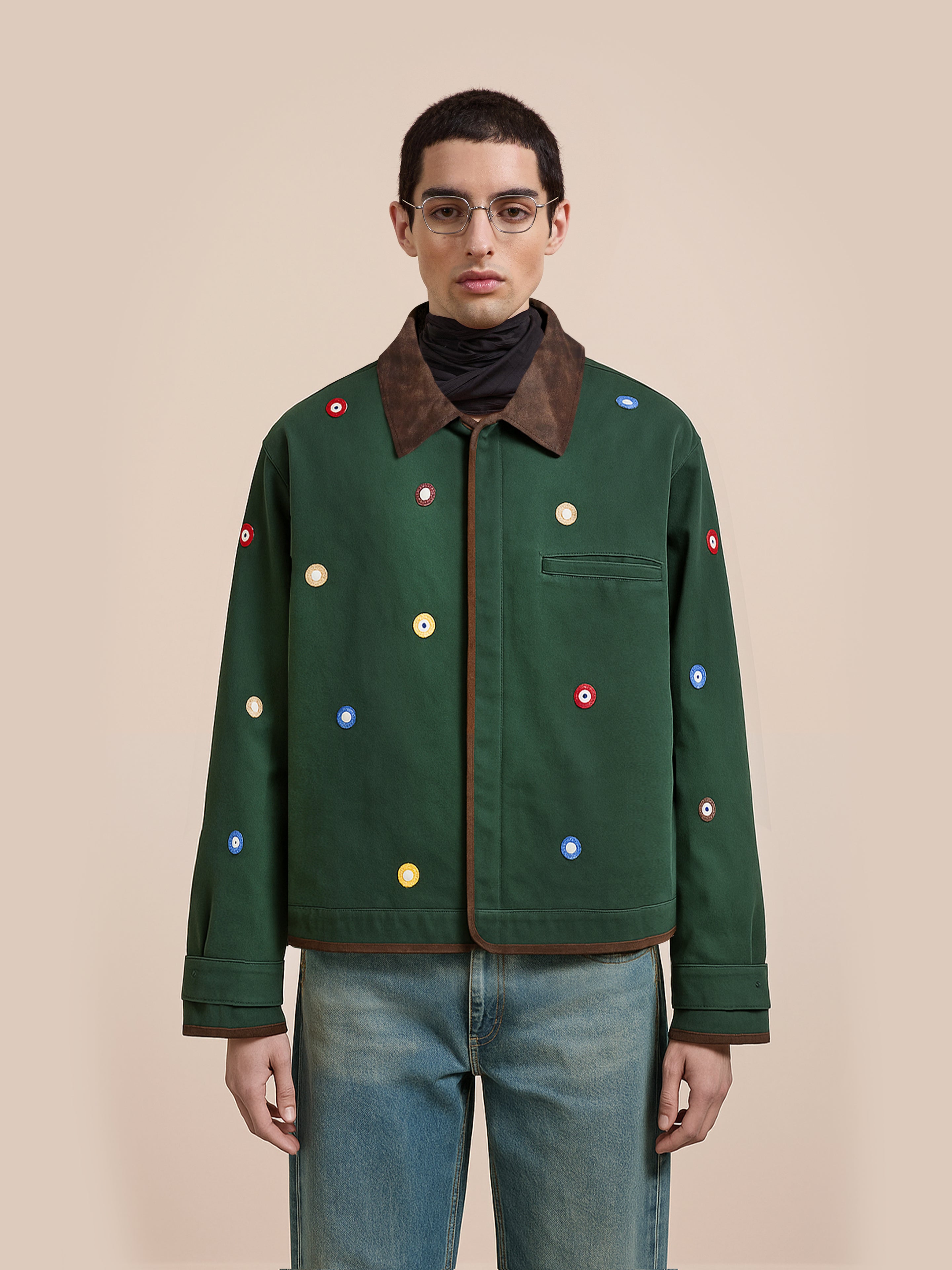 Hand Embroidered Mirror Abhala Jacket