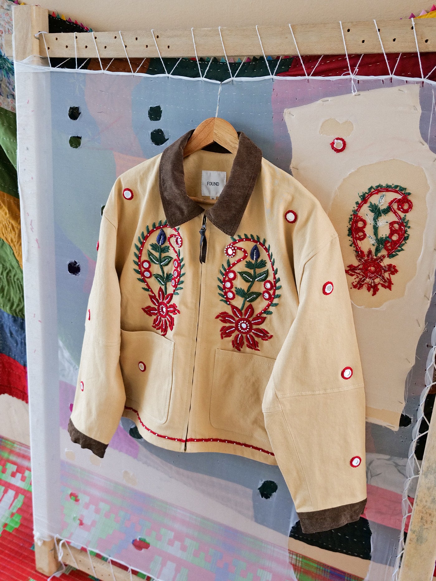 Paisley Motif Hand Embroidered Work Jacket