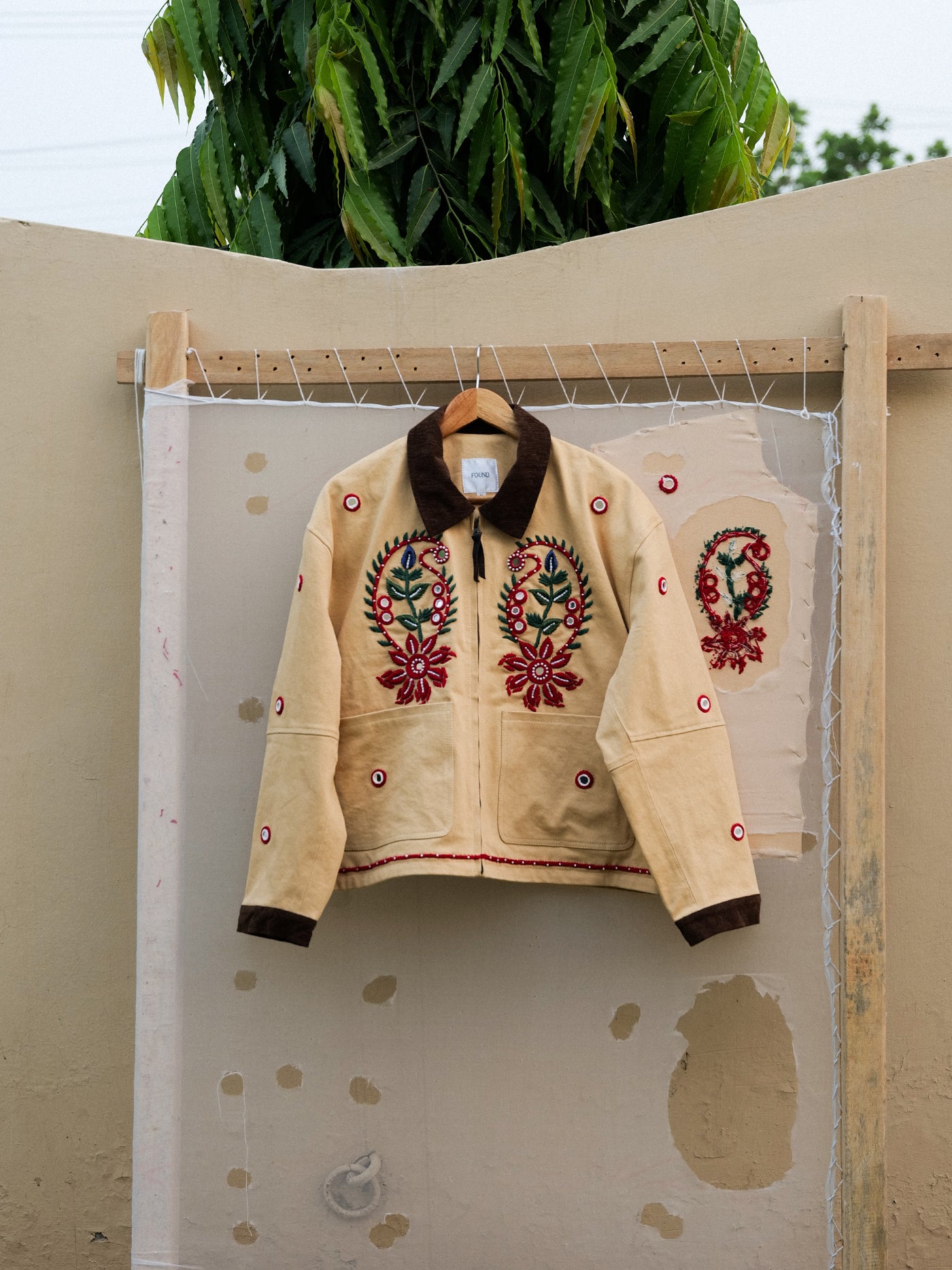 Paisley Motif Hand Embroidered Work Jacket