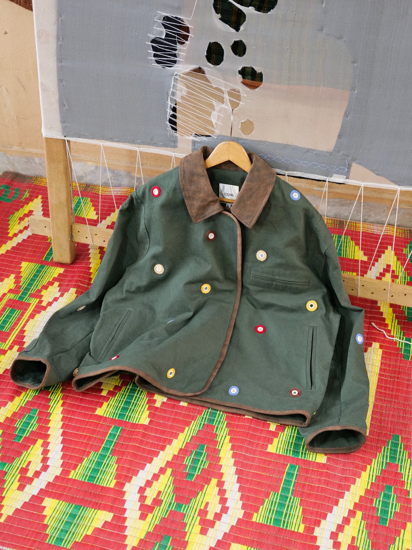 Hand Embroidered Mirror Abhala Jacket