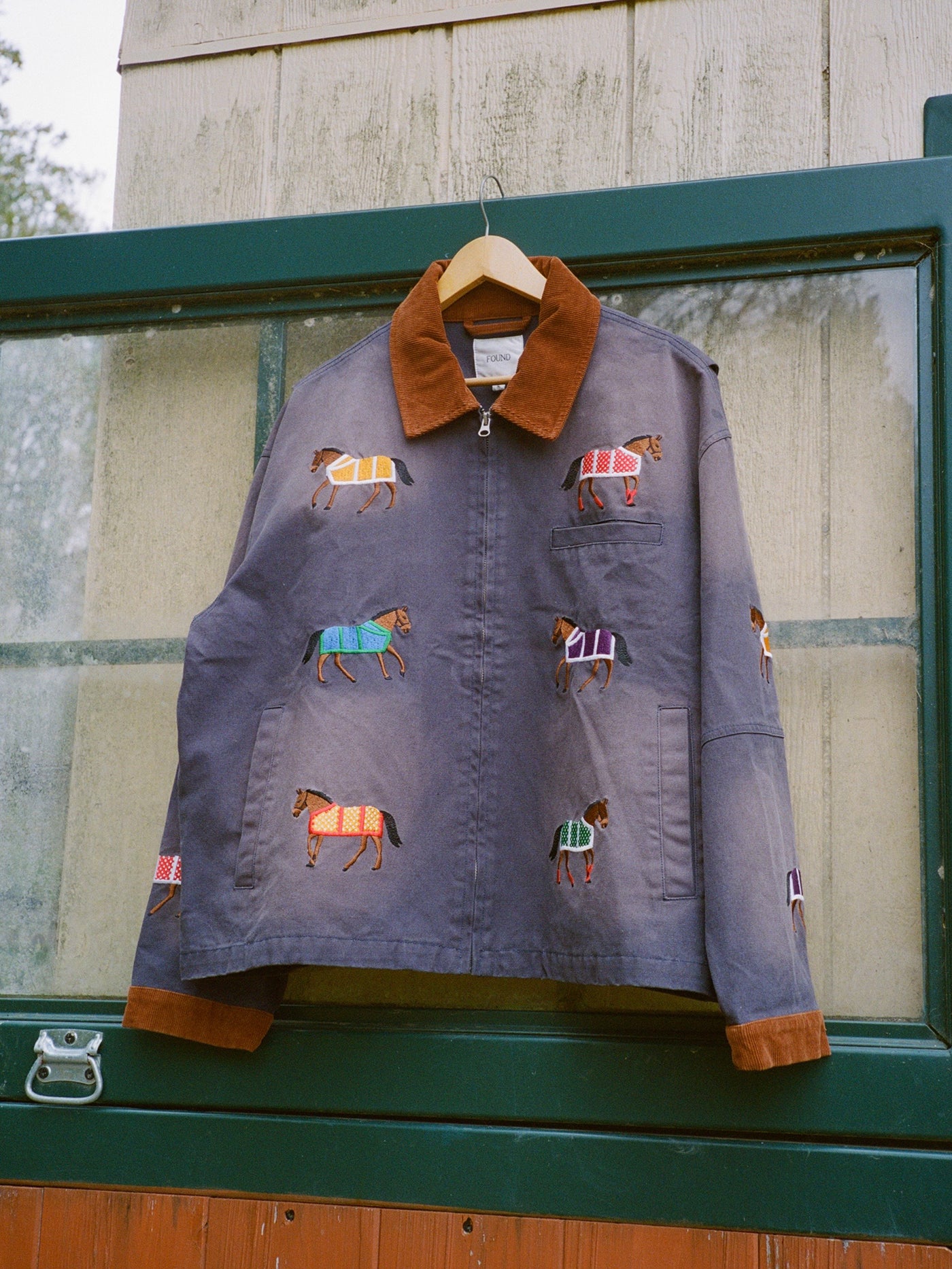 Lariat Horse Embroidered Work Jacket
