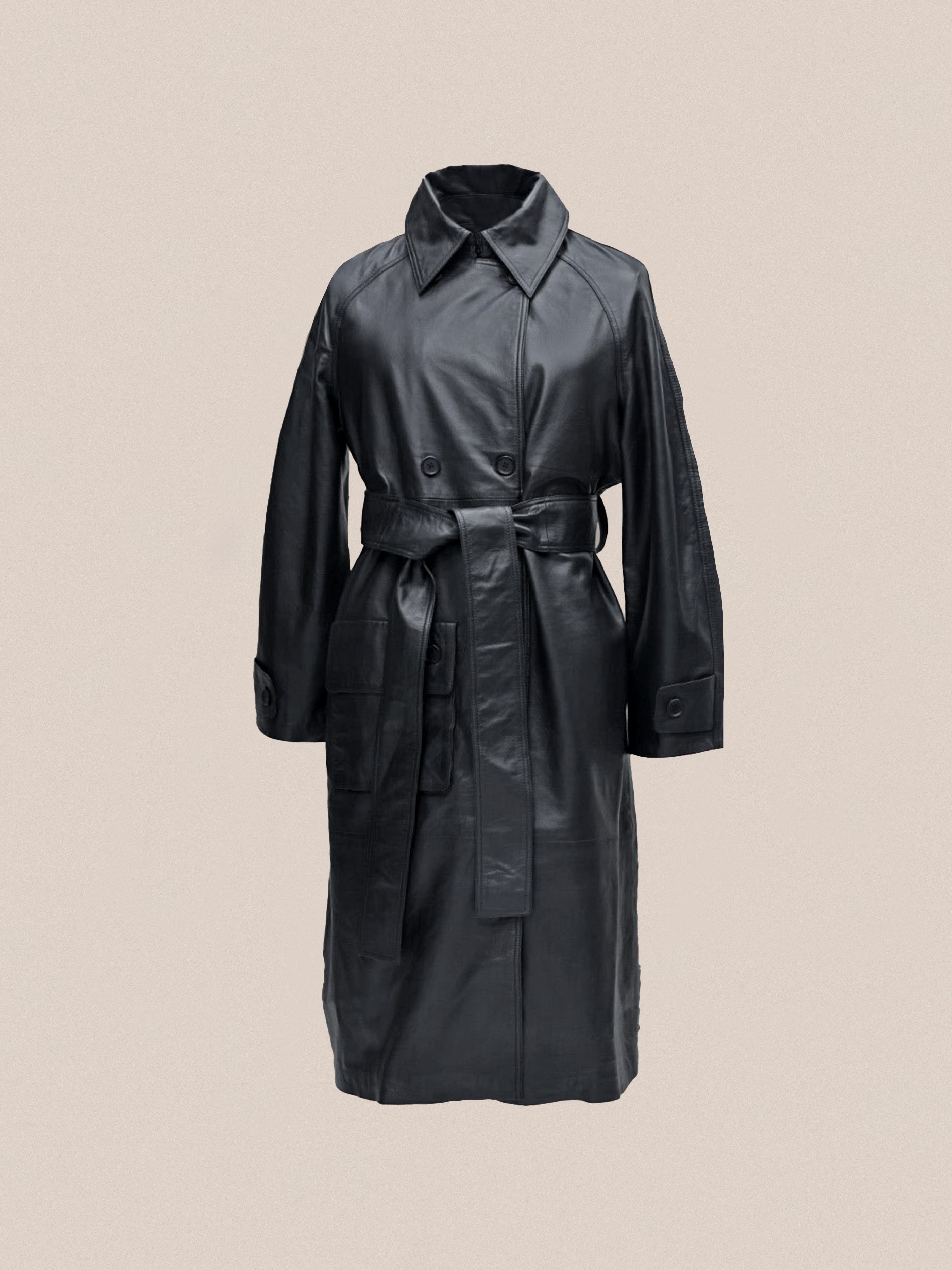 Leather Trench Coat