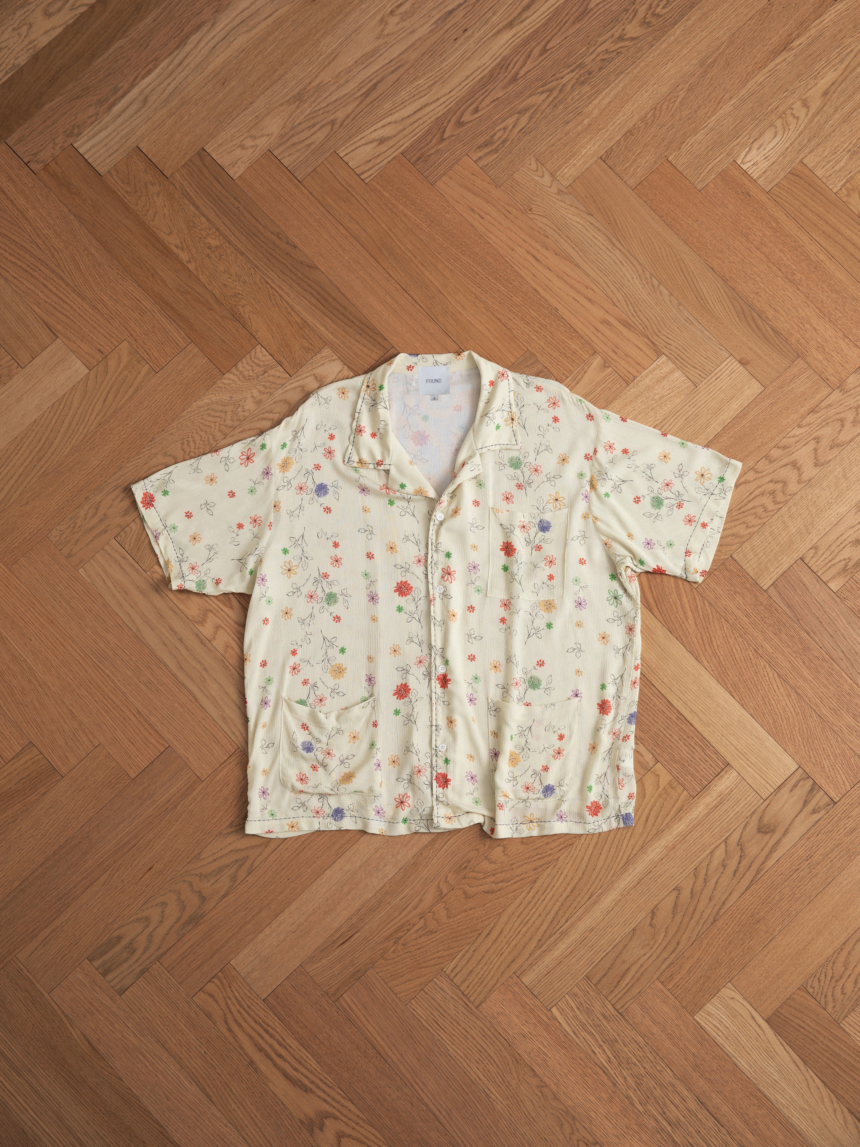 Multi Floral Camp Shirt - Small