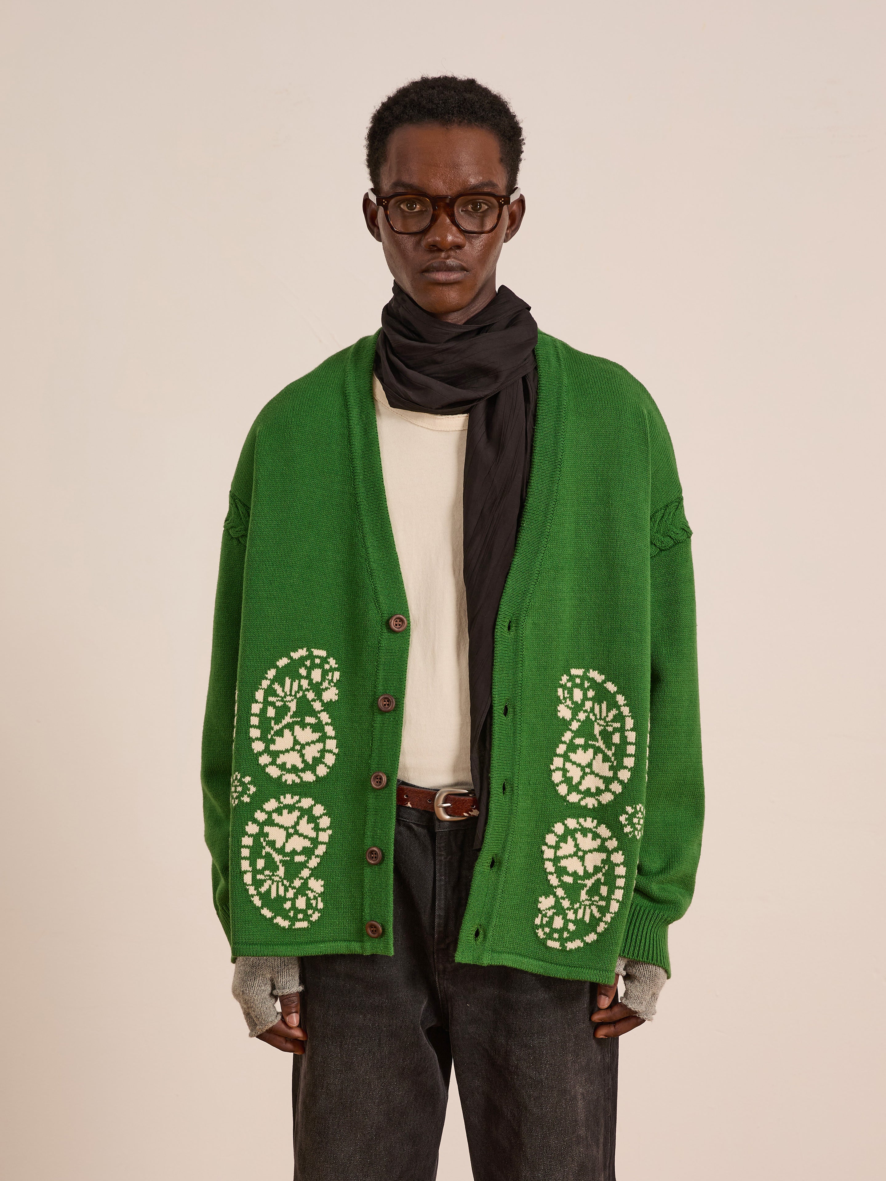 Paisley Knit Cardigan